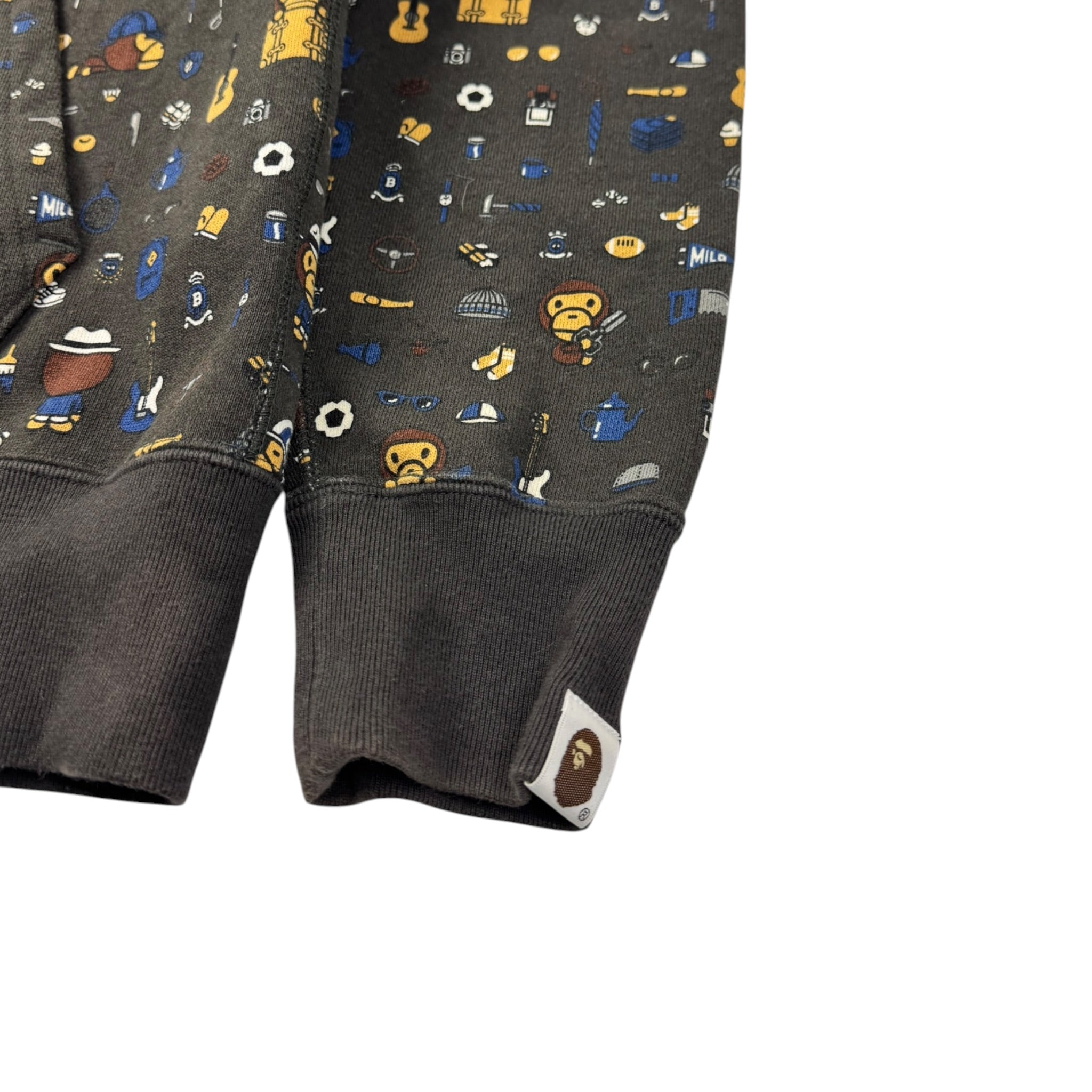 A Bathing Ape Baby Milo All Over Print Zip Up Hoodie
