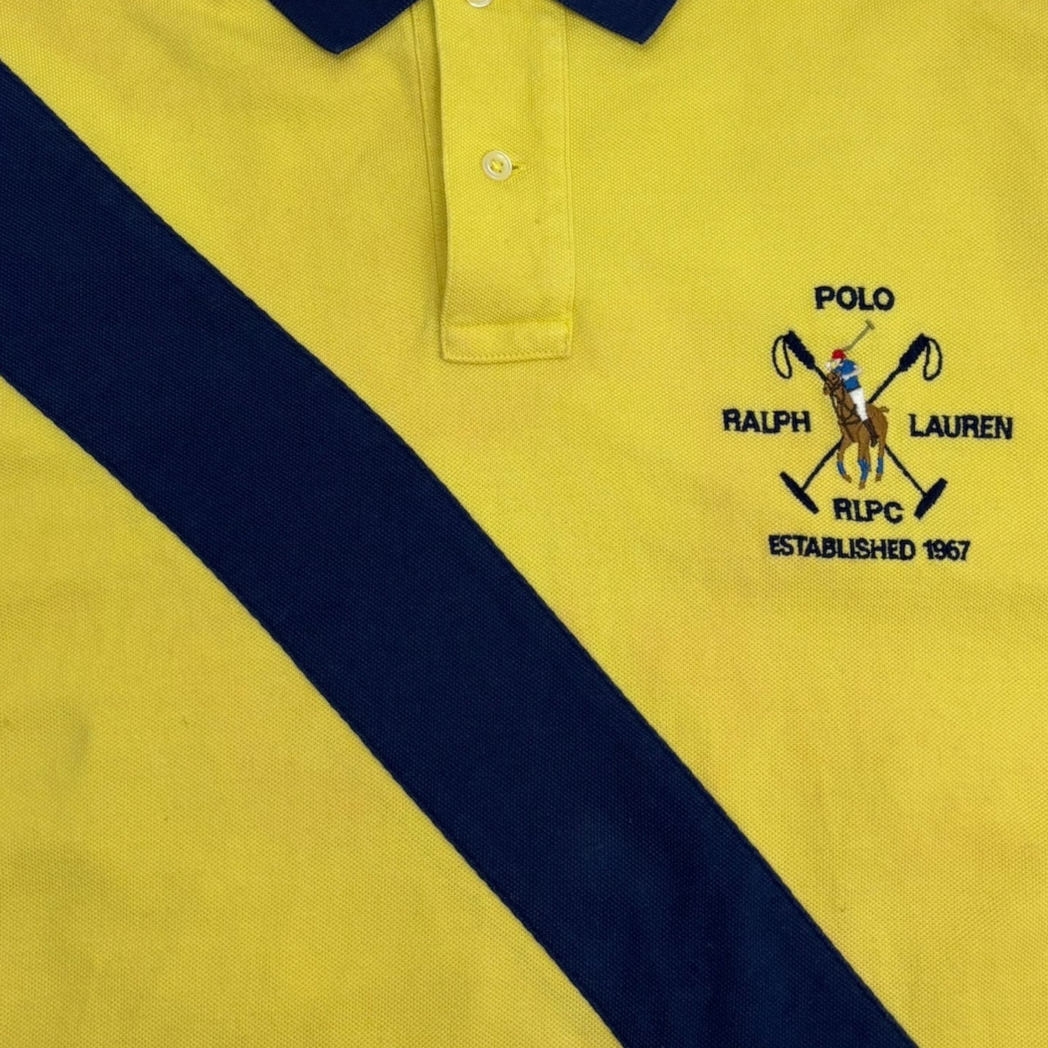 Vintage Polo Ralph Lauren Collared Shirt Yellow