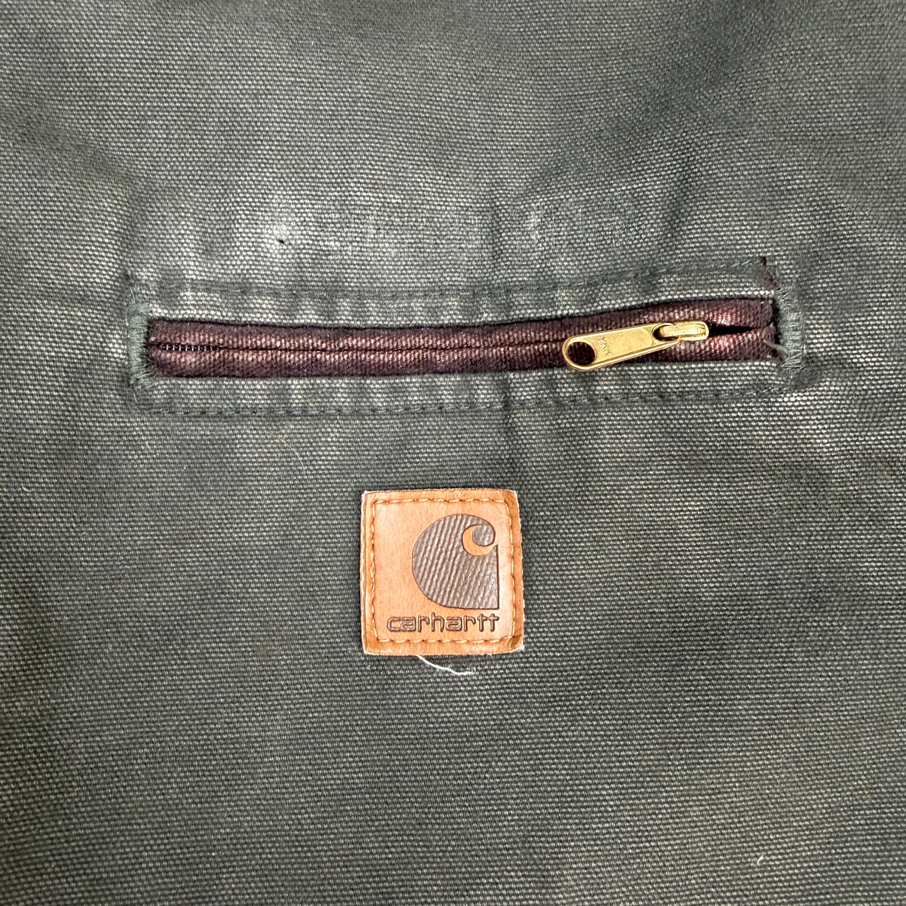 Vintage Carhartt Blanket Lined Detroit Jacket Green