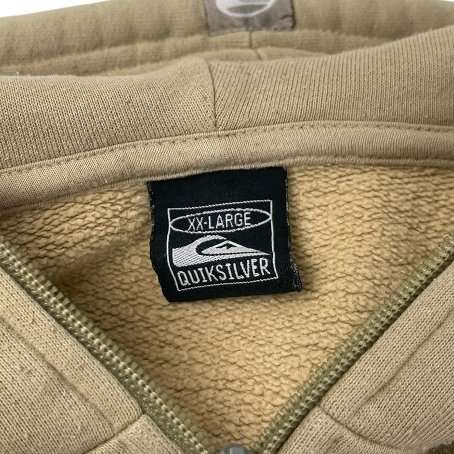 Vintage Y2K Quiksilver Zip Up Beige