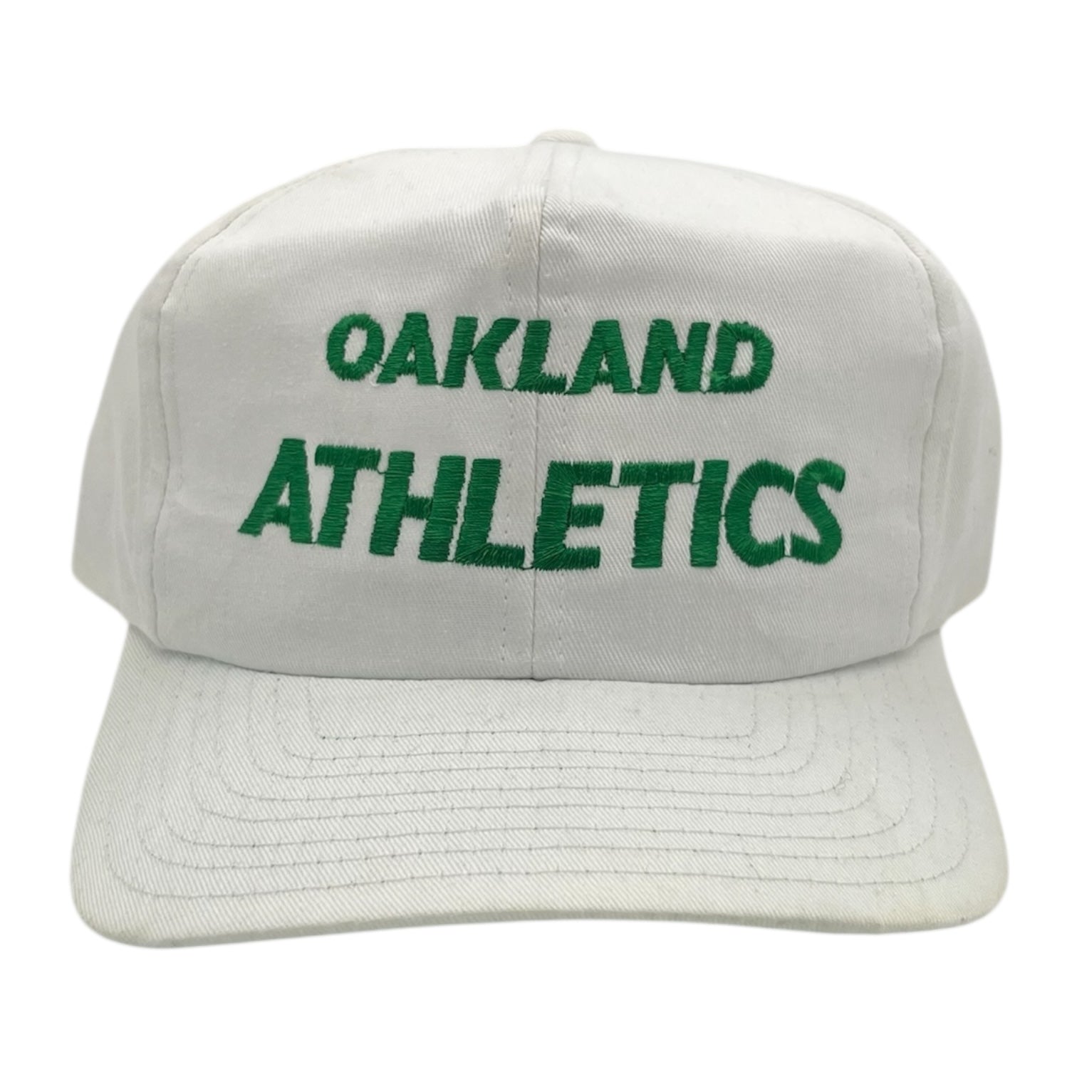 Vintage Oakland Athletics Snapback Hat White