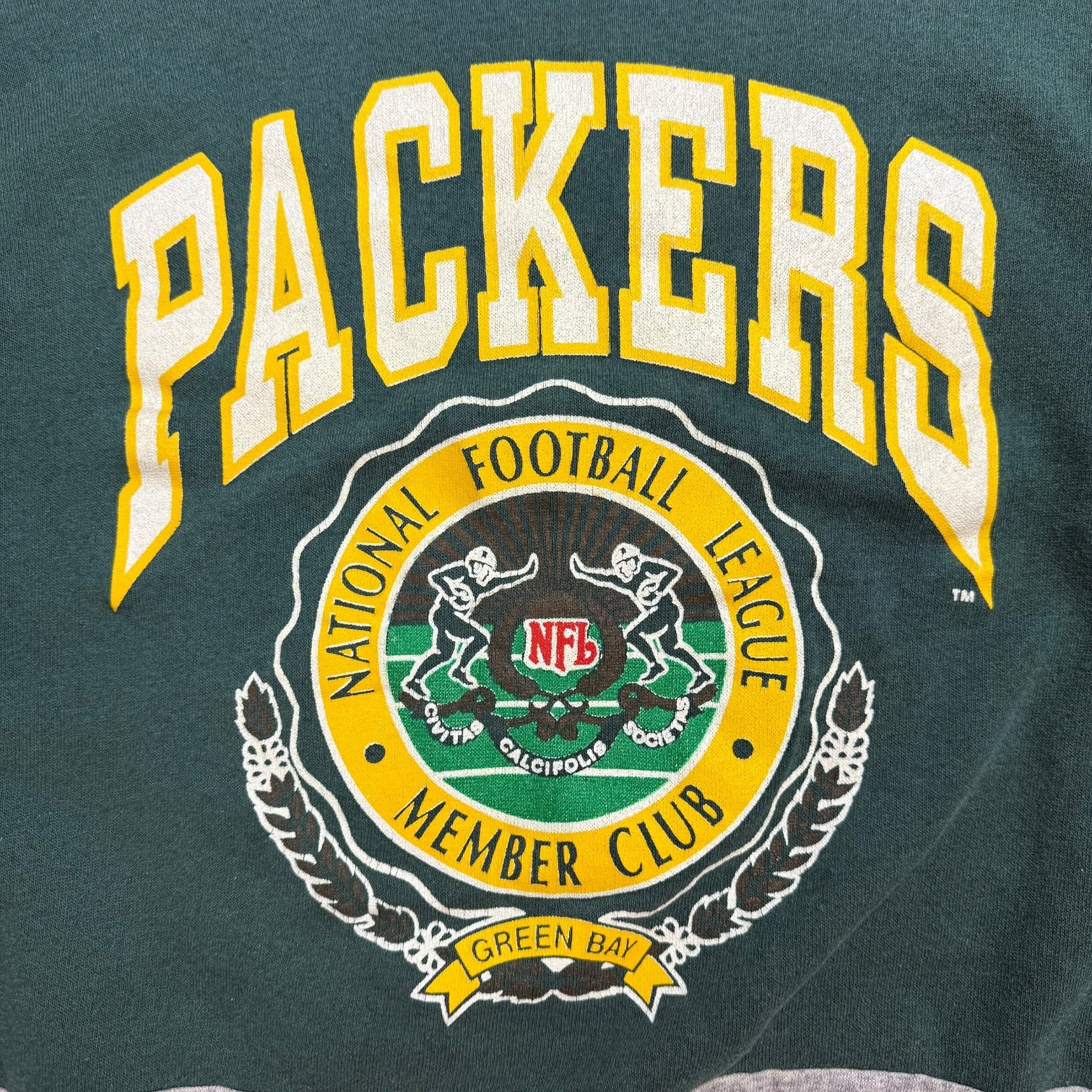 Vintage Green Bay Packers Member Club Crewneck Green