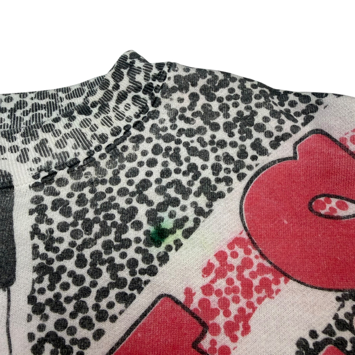 Vintage 90s Chicago Bulls All Over Print Crewneck White