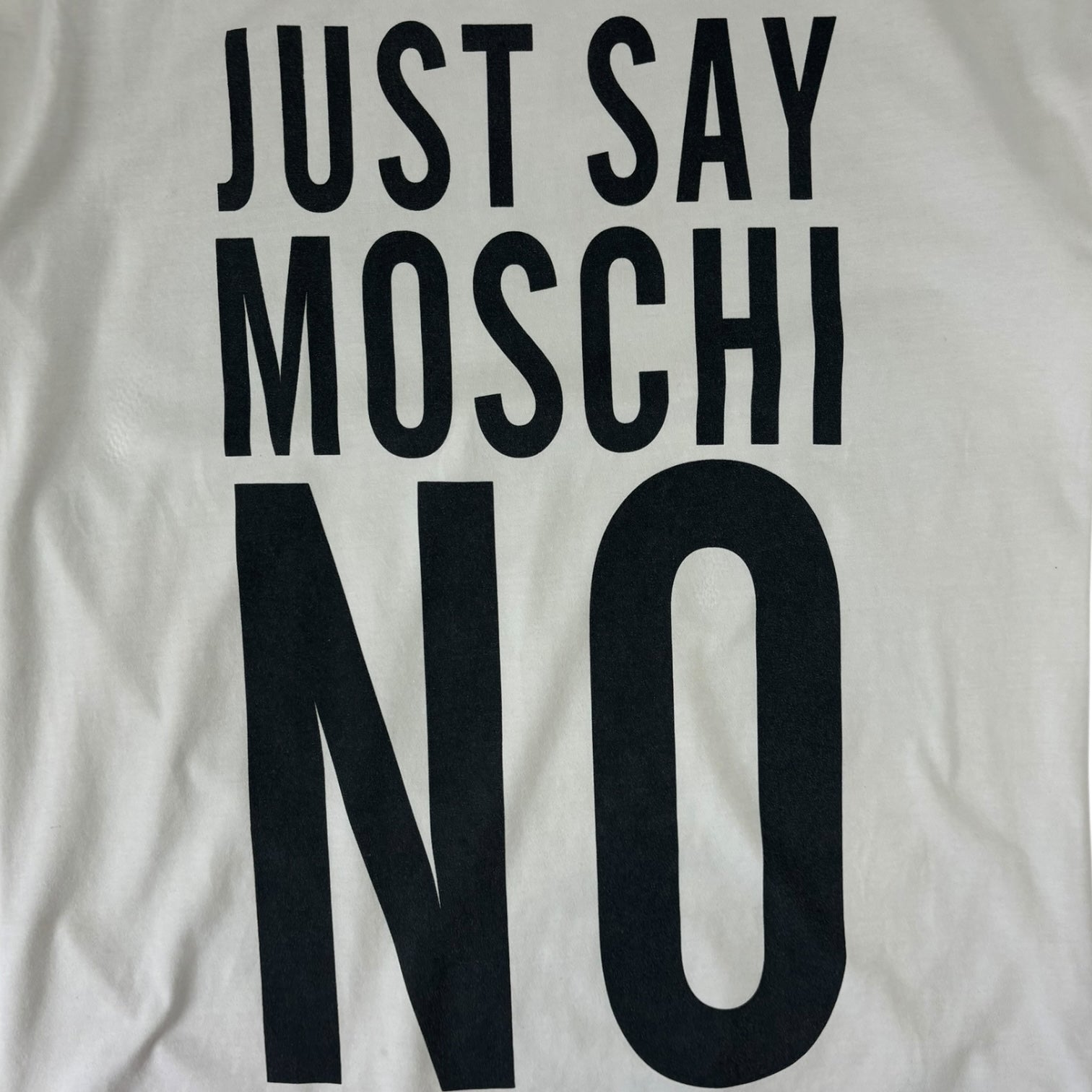 Moschino “Just Say Moschi NO” T-Shirt White