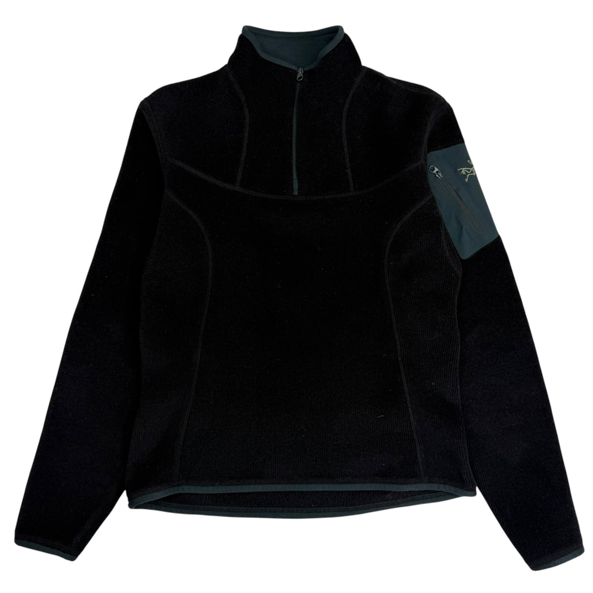 (W) Arcteryx Polartec Quarter Zip Fleece Pullover Black