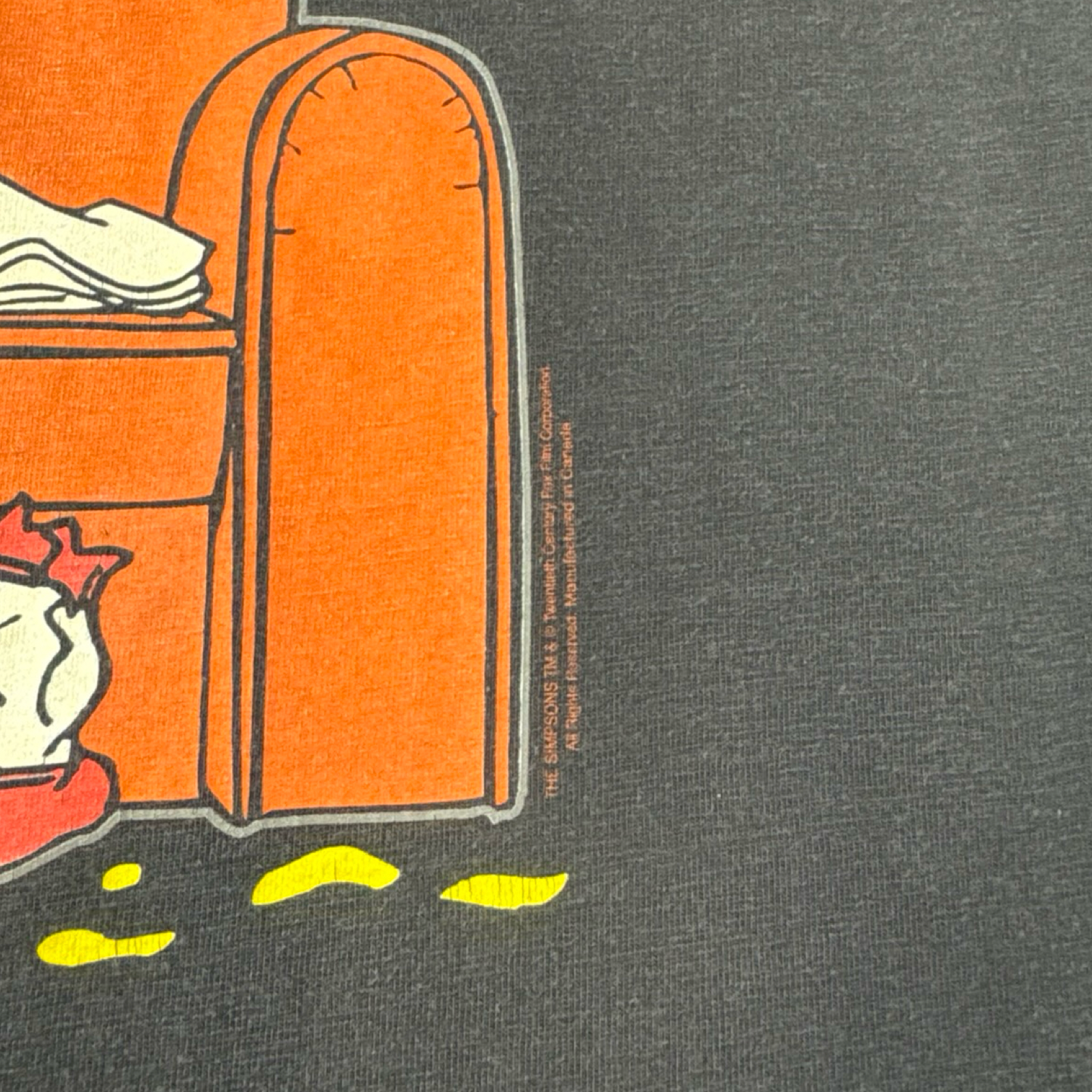 Vintage The Simpsons Beer On The Couch T-Shirt