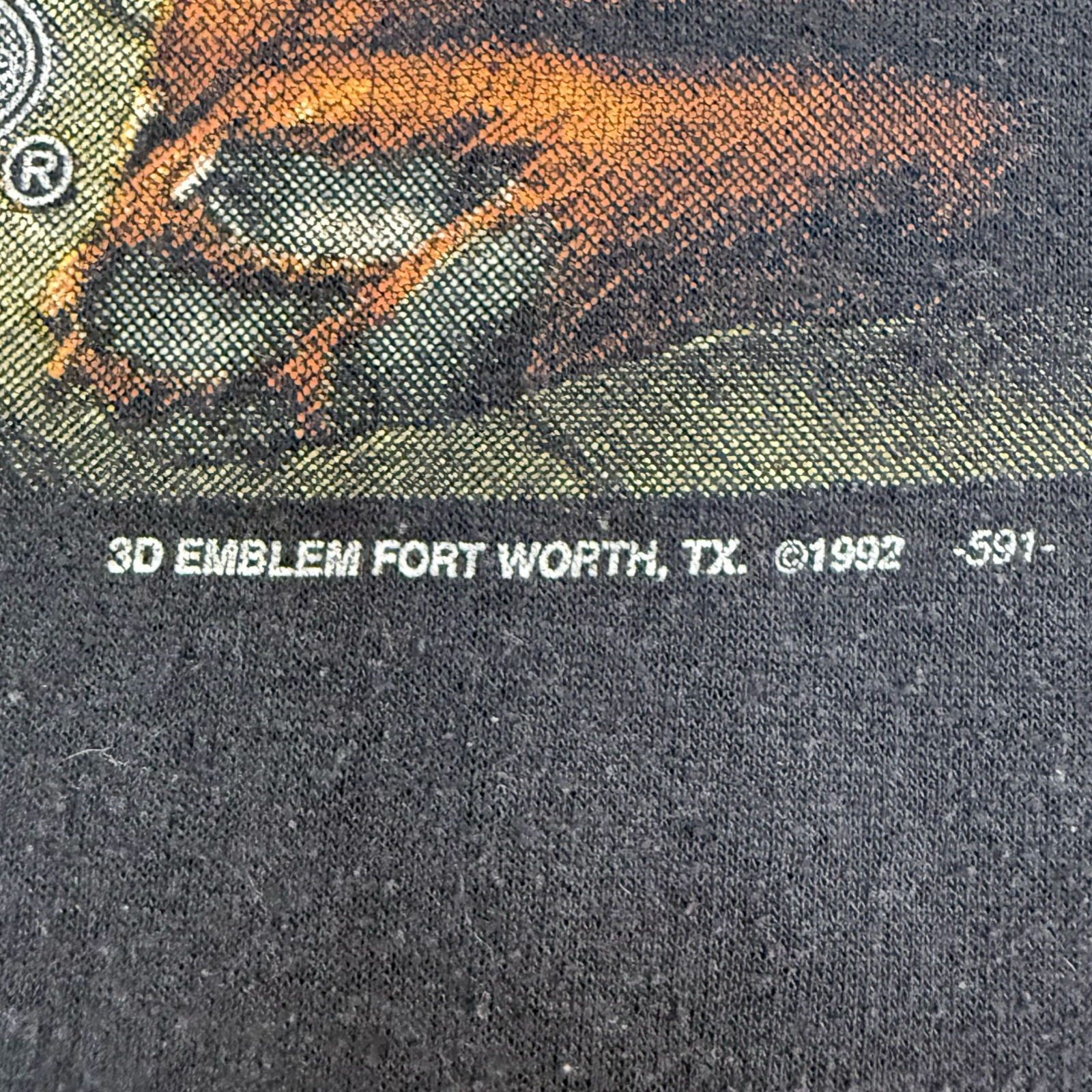 1992 3D Emblem “… Big Dogs…” Truckers Only Tee Black