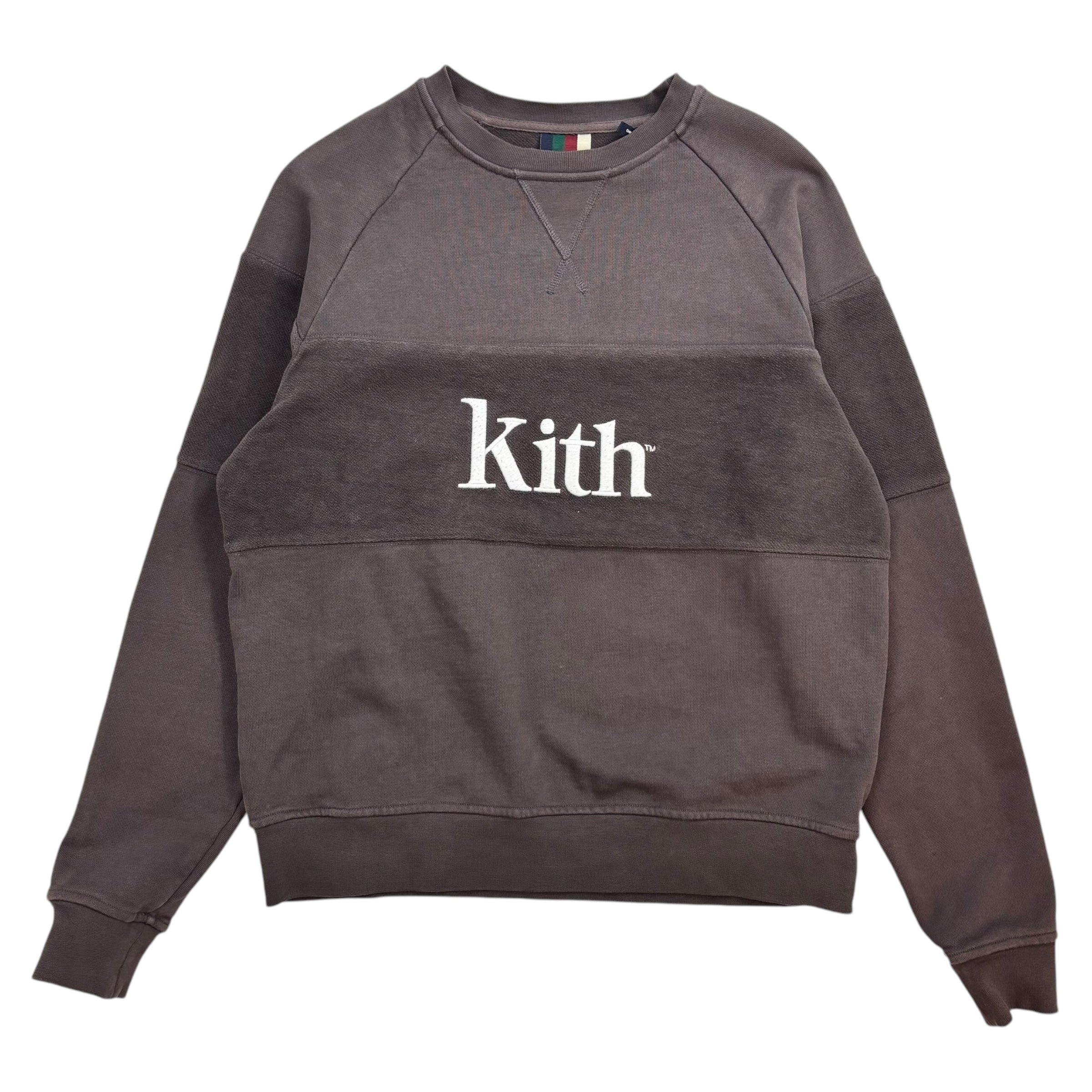 KITH Panelled Williams Crewneck Grey