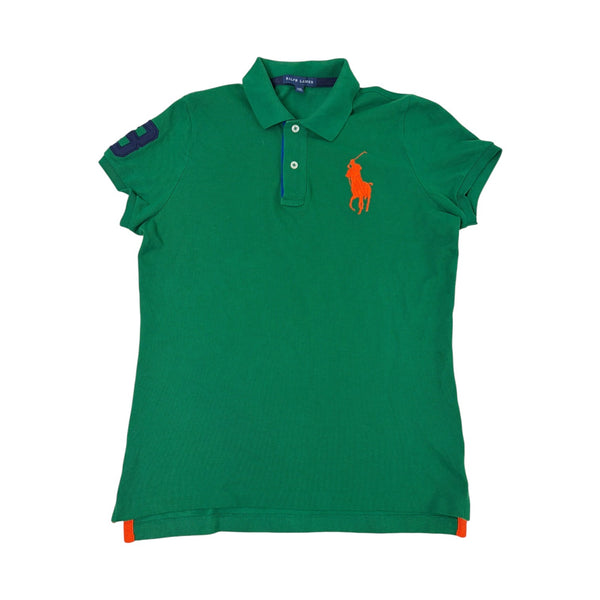 (W) Ralph Lauren Big Pony Polo T-Shirt Green