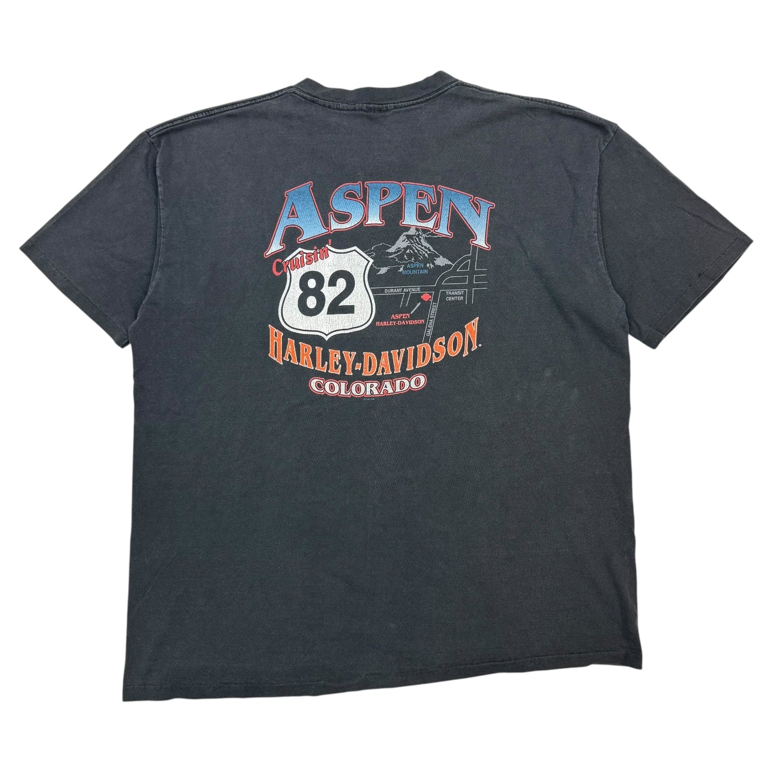1997 Harley Davidson Of Aspen Tee Black