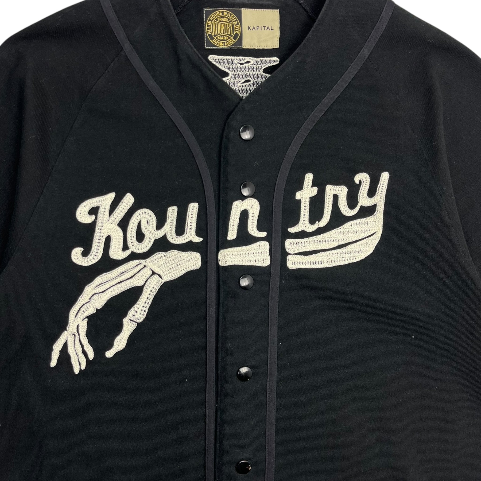 Kapital Kountry Tenjiku Baseball Jersey Black