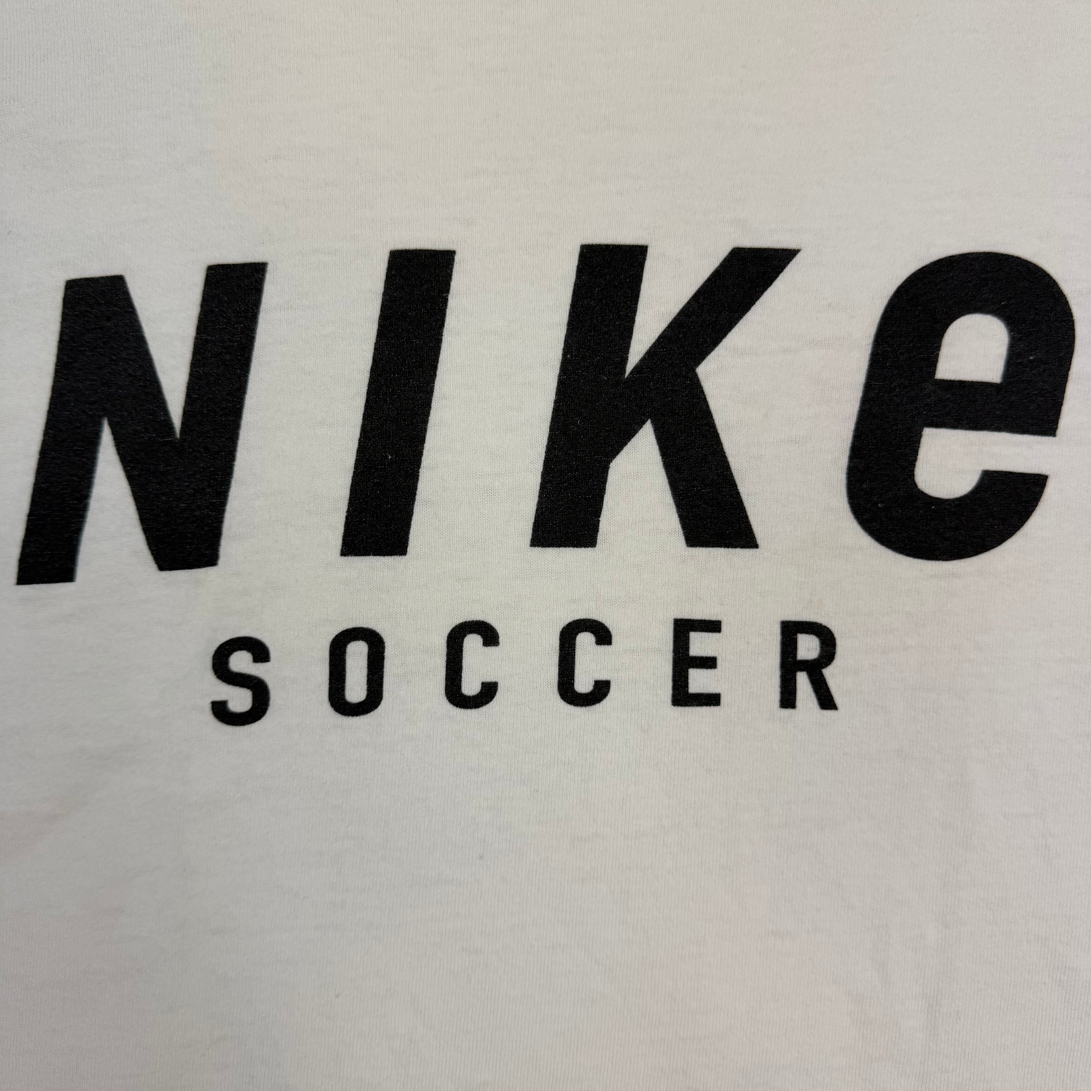 Vintage Nike Soccer Logo Tee White