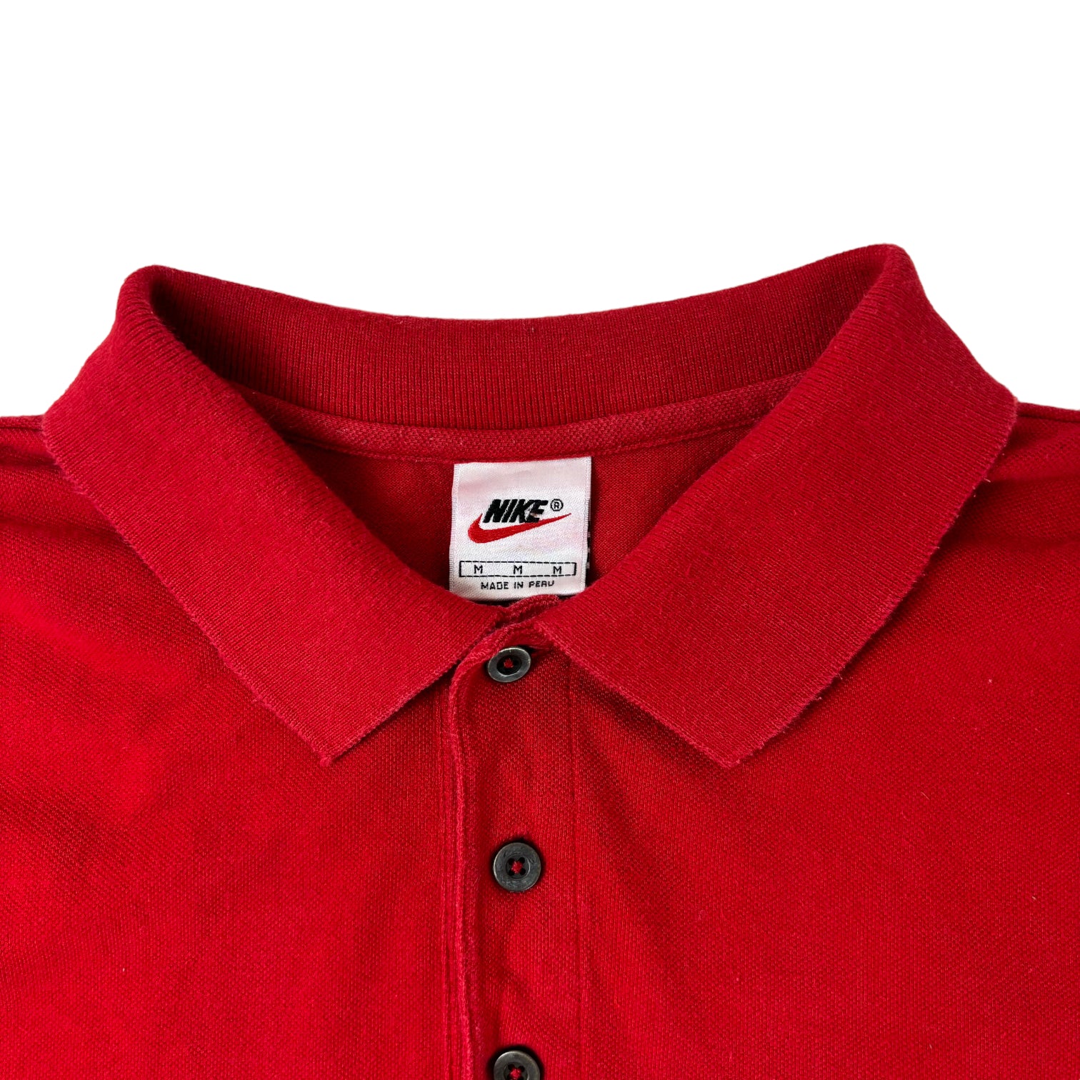 Vintage Nike Tonal Polo Shirt Red