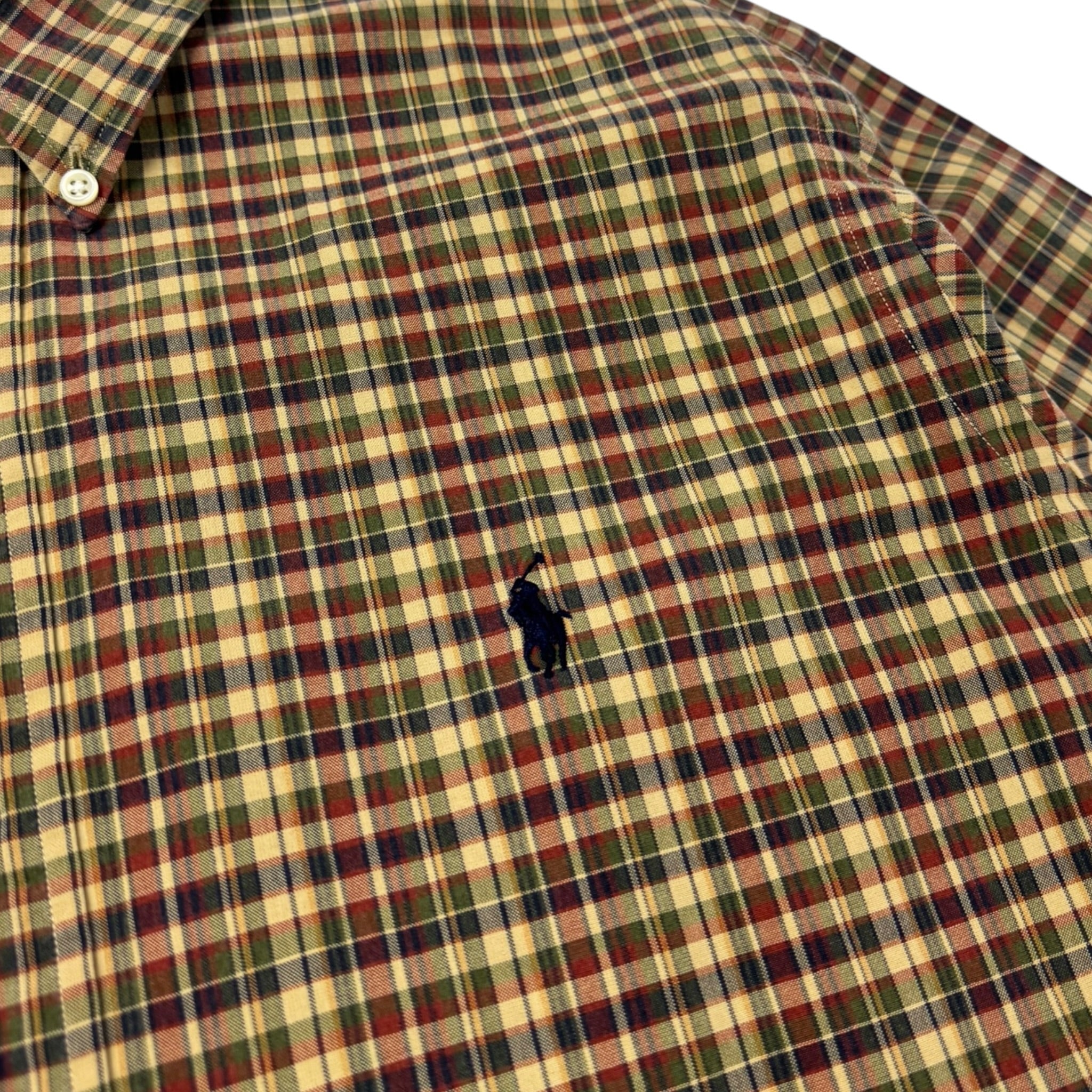 Vintage Ralph Lauren Button Up Shirt Dark Yellow