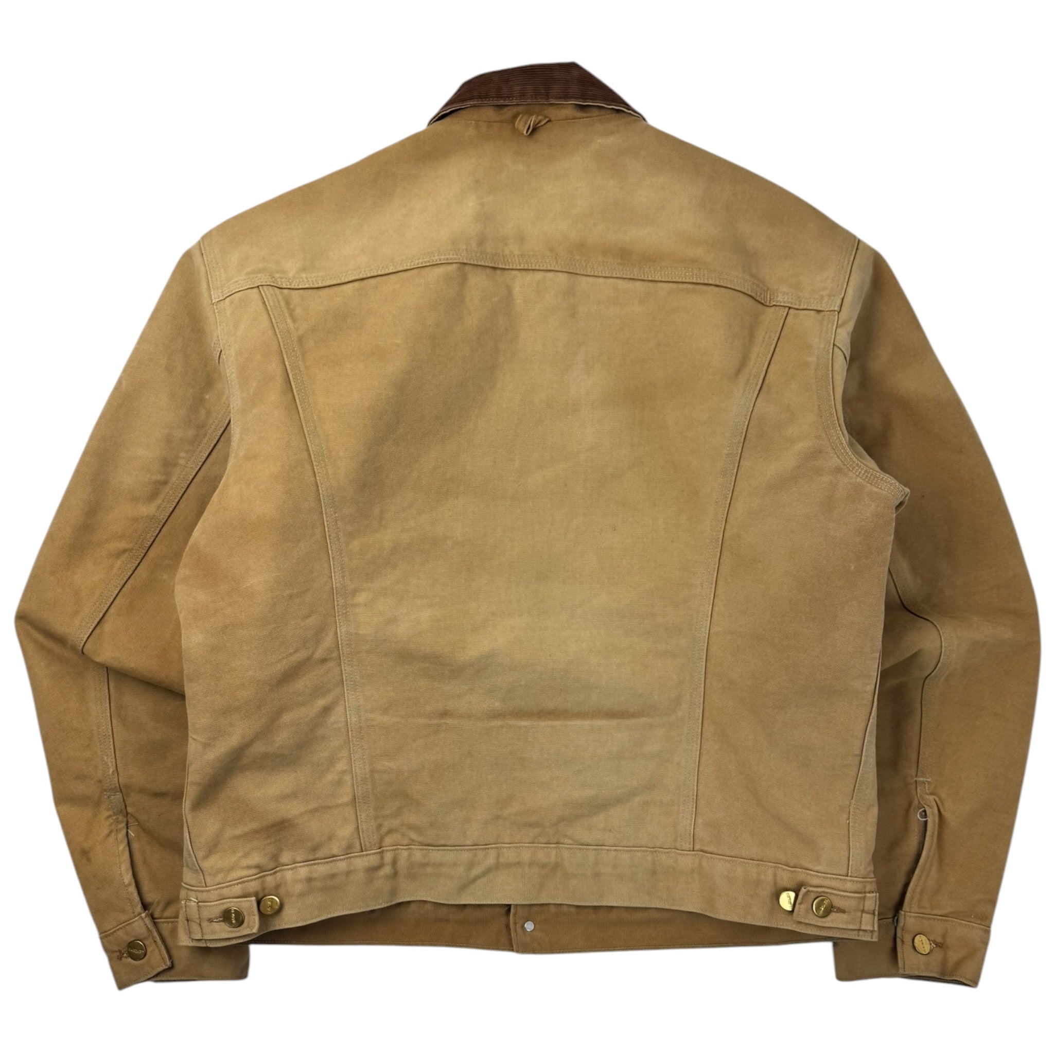 Vintage Carhartt Blanket Lined Trucker Jacket Tan