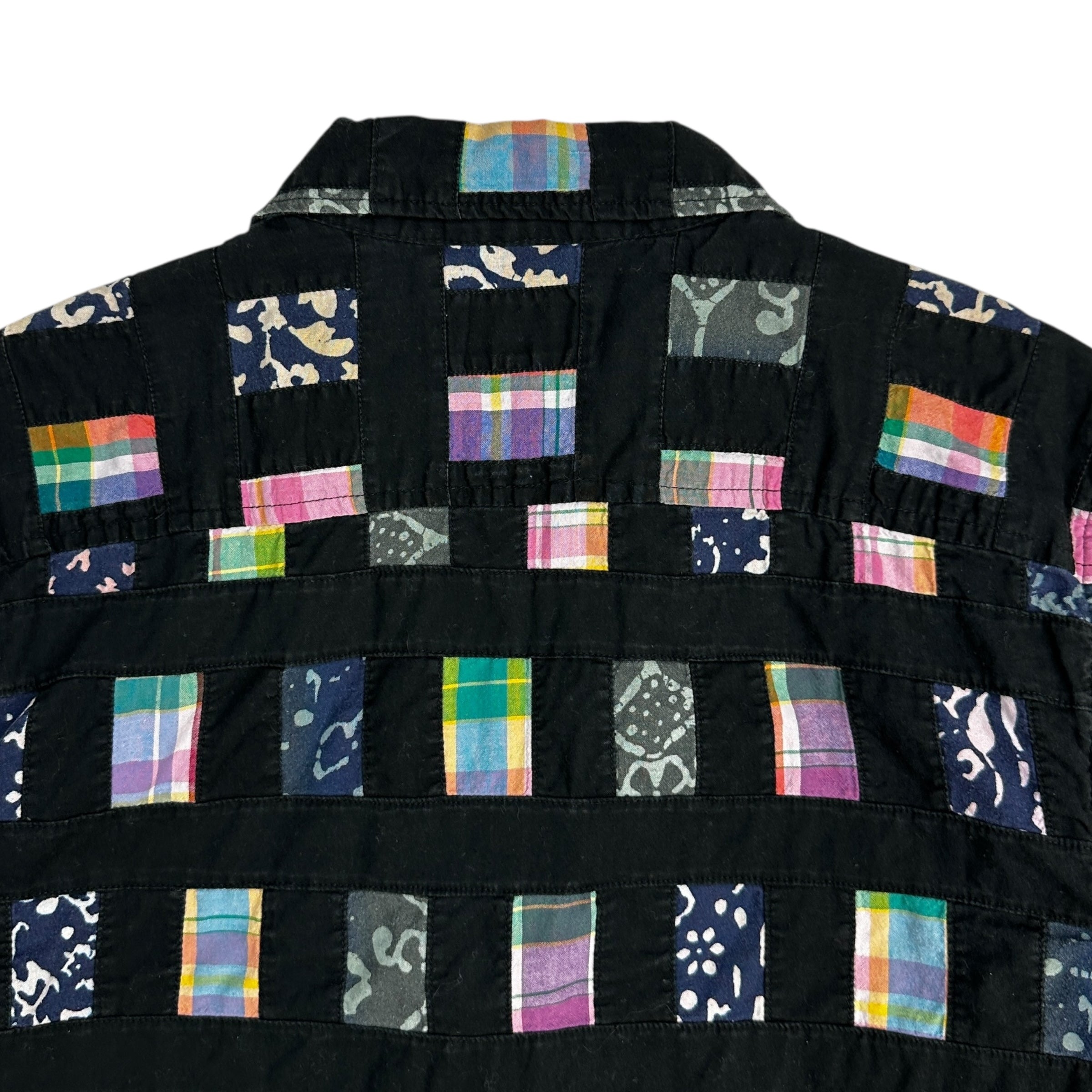 Supreme Patchwork Zip Up Shirt