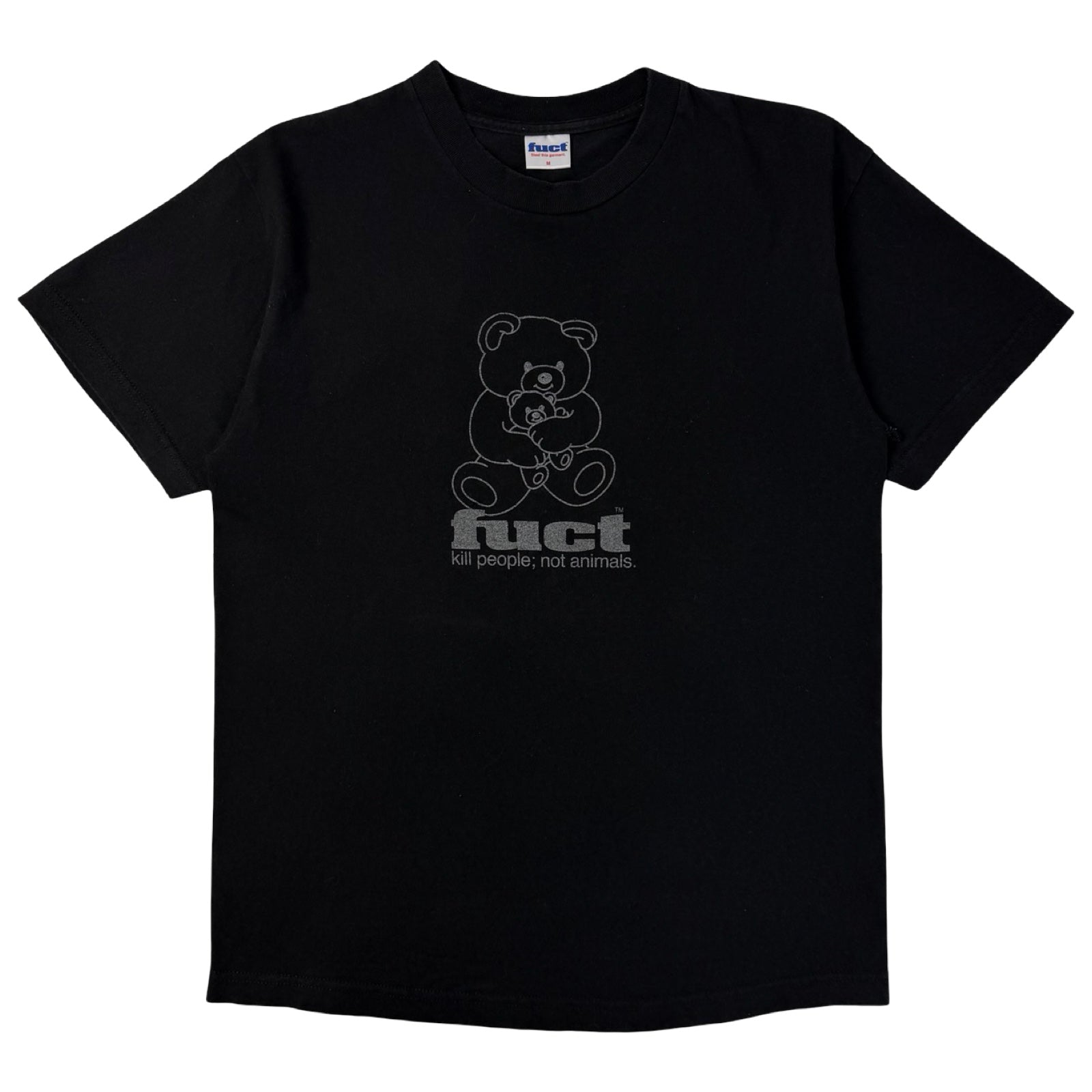 Fuct ‘Kill People; Not Animals.’ T-Shirt Black