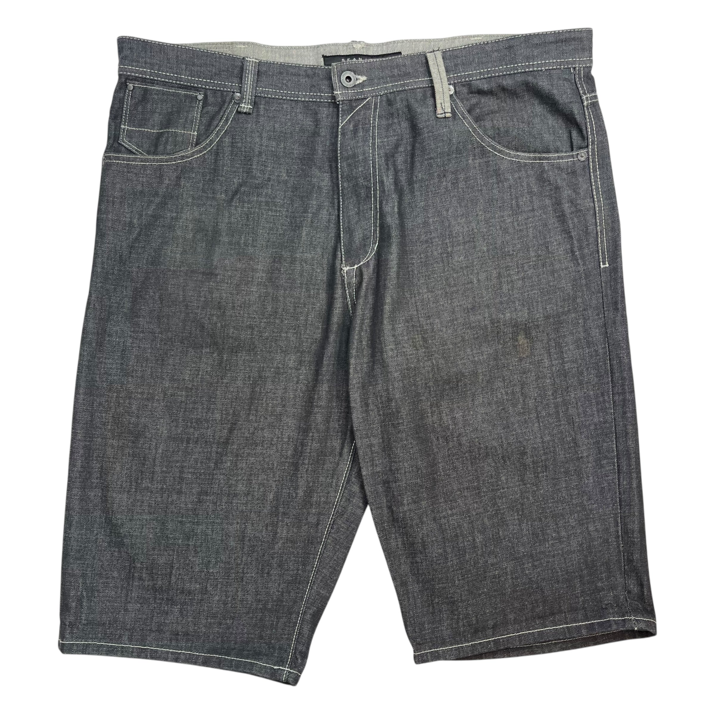 Y2K Sean John Denim Shorts Grey/Silver