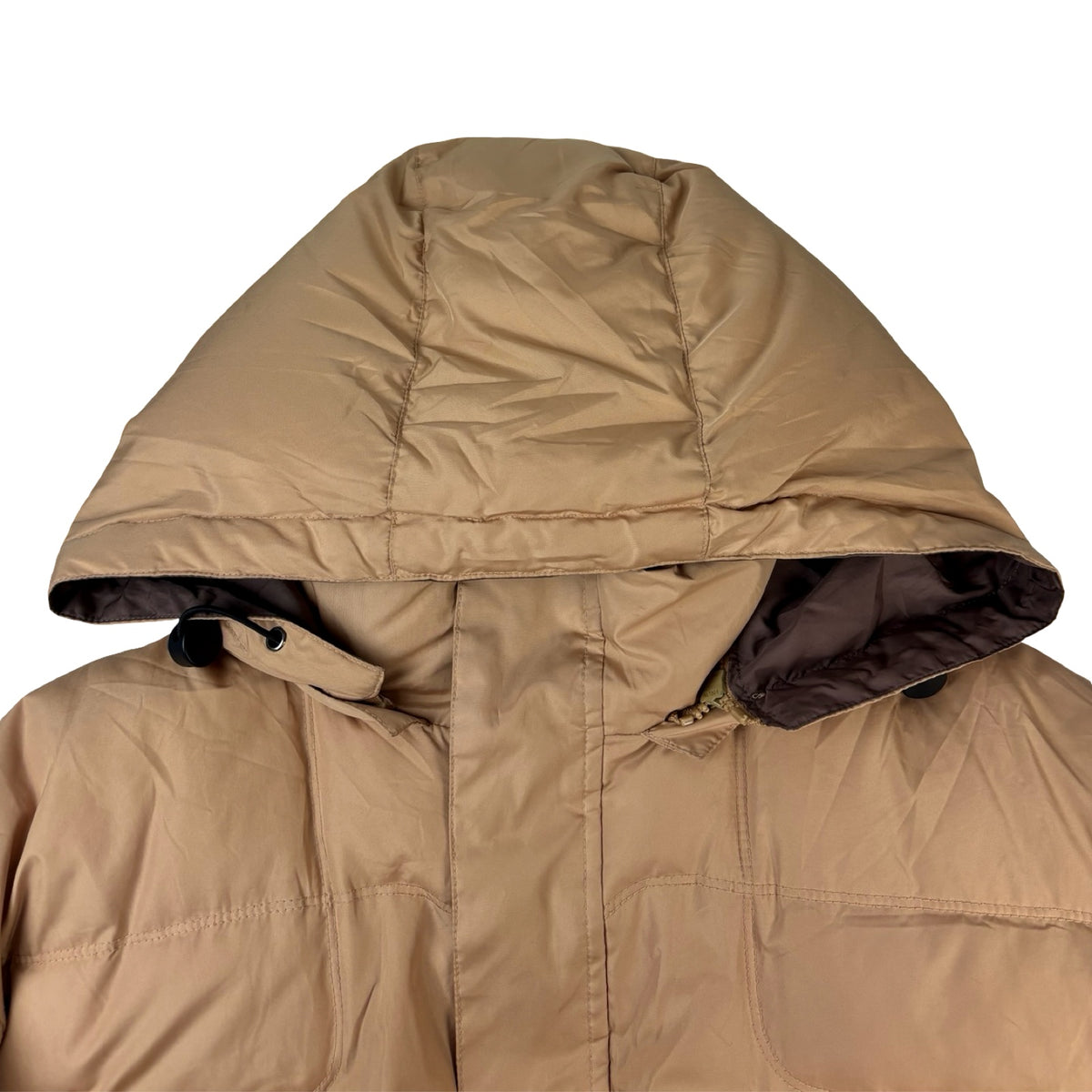 Balenciaga Hooded Down Puffer Tan
