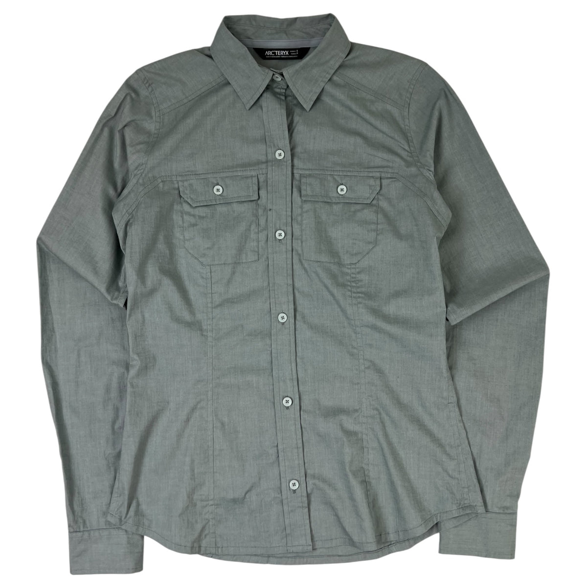 (W) Arc’teryx Ballard Long Sleeve Button Up Shirt Grey