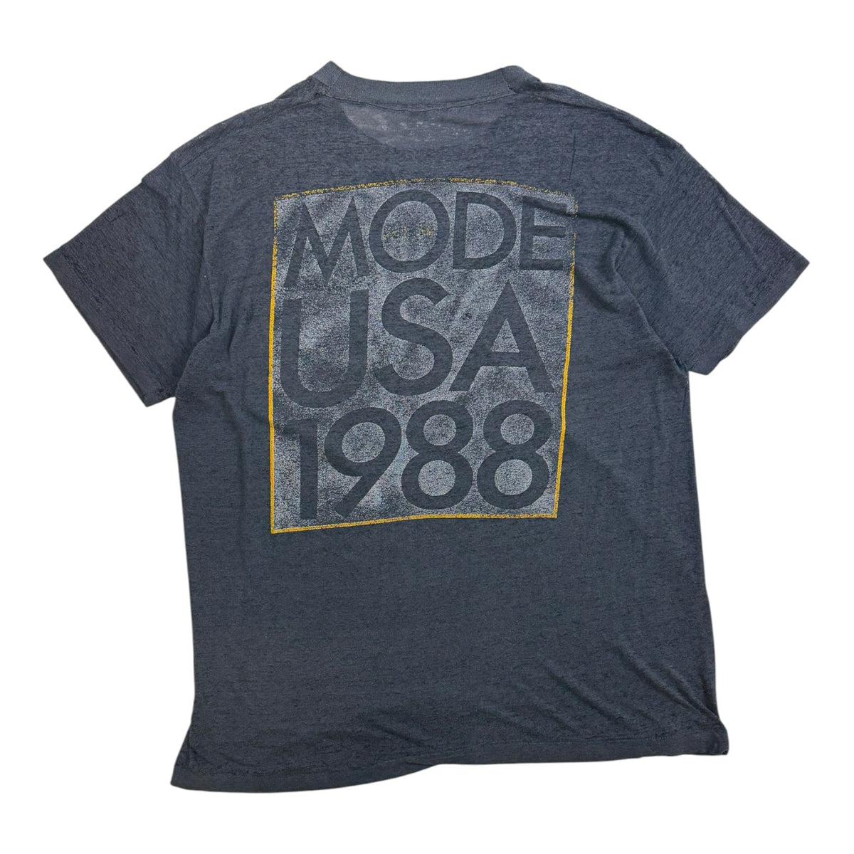 Vintage 1988 Depeche Mode USA Tour T-Shirt Faded Black