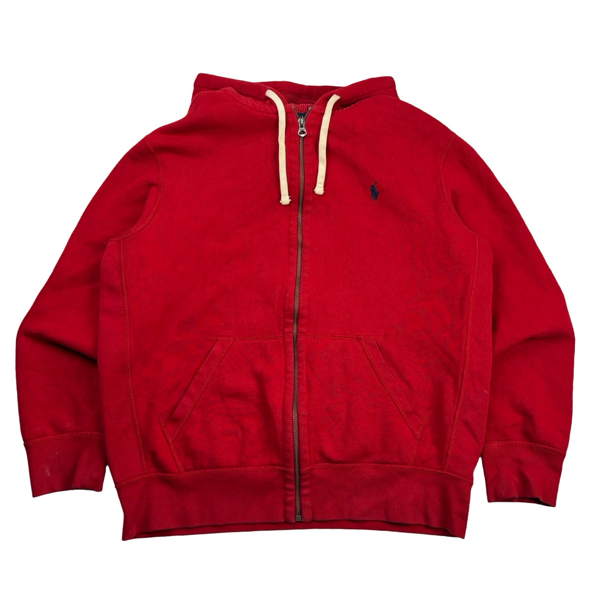 Vintage Polo Ralph Lauren Full Zip Hoodie Red