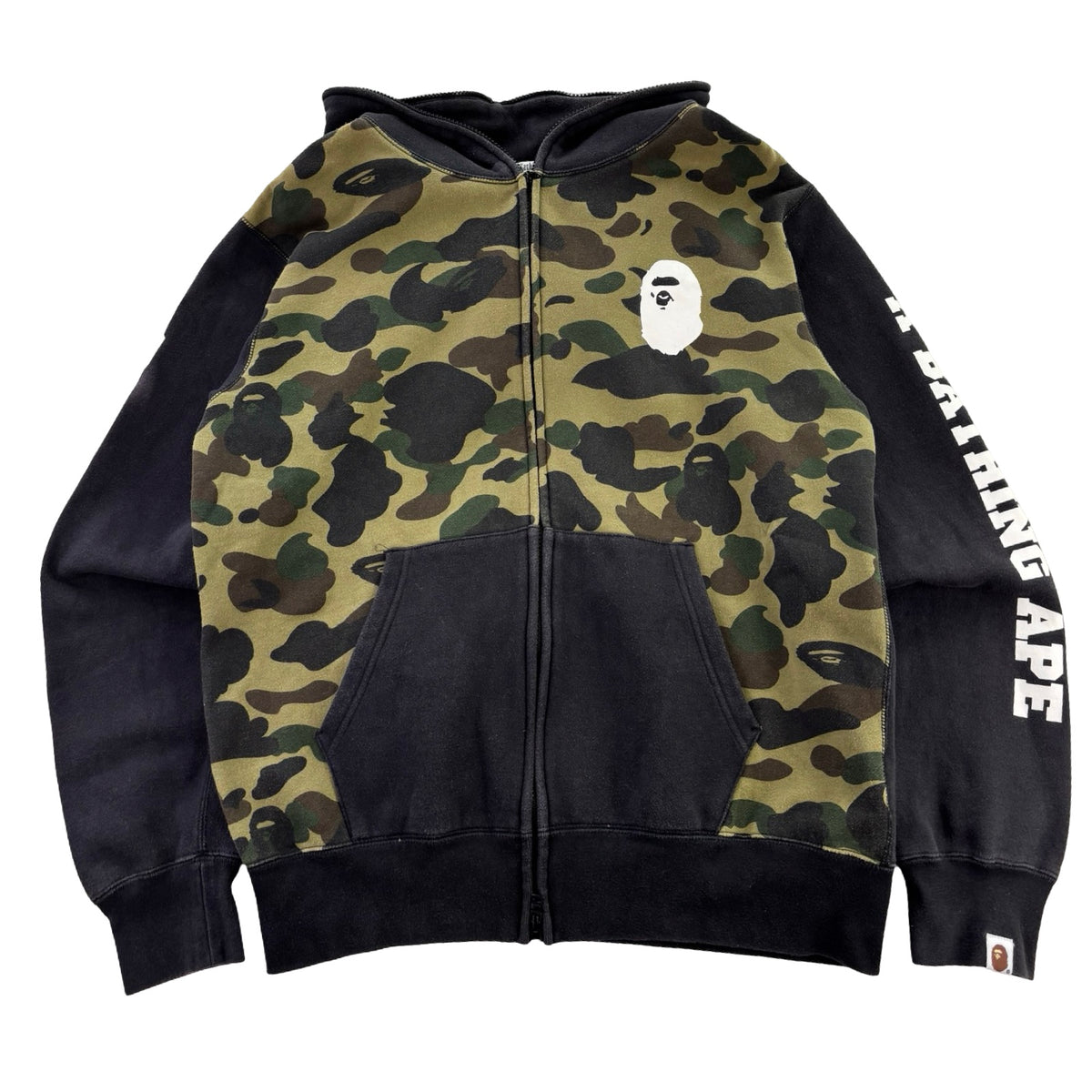BAPE Happy New Year 1st Camo Full-Zip Hoodie Black
