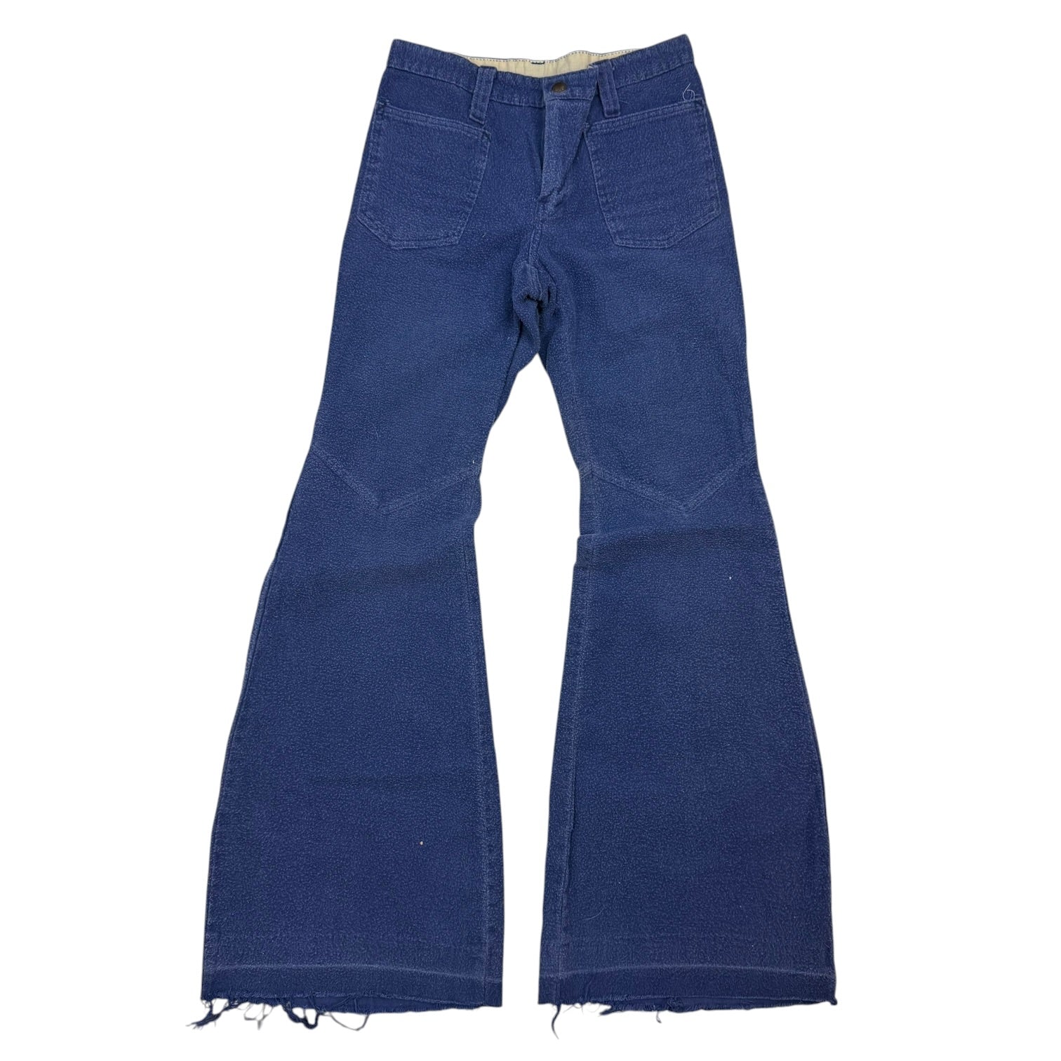 (W) Vintage Denim Bell Bottom Dark Blue
