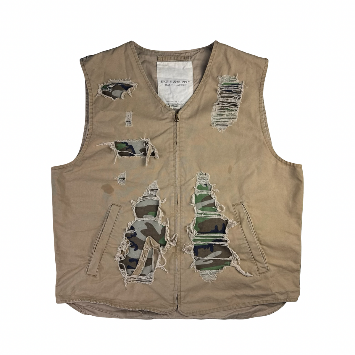 Vintage Ralph Lauren Denim & Supply Camo Vest