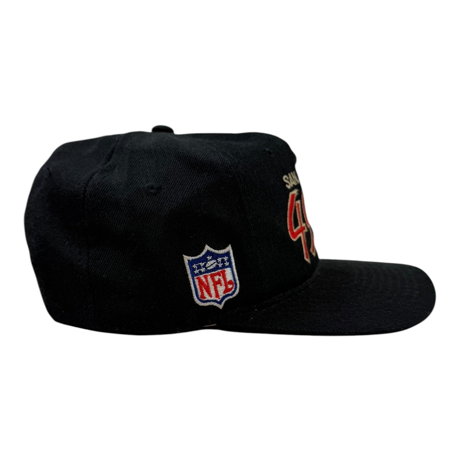 Vintage Sports Specialties San Francisco 49ers Script Hat Black