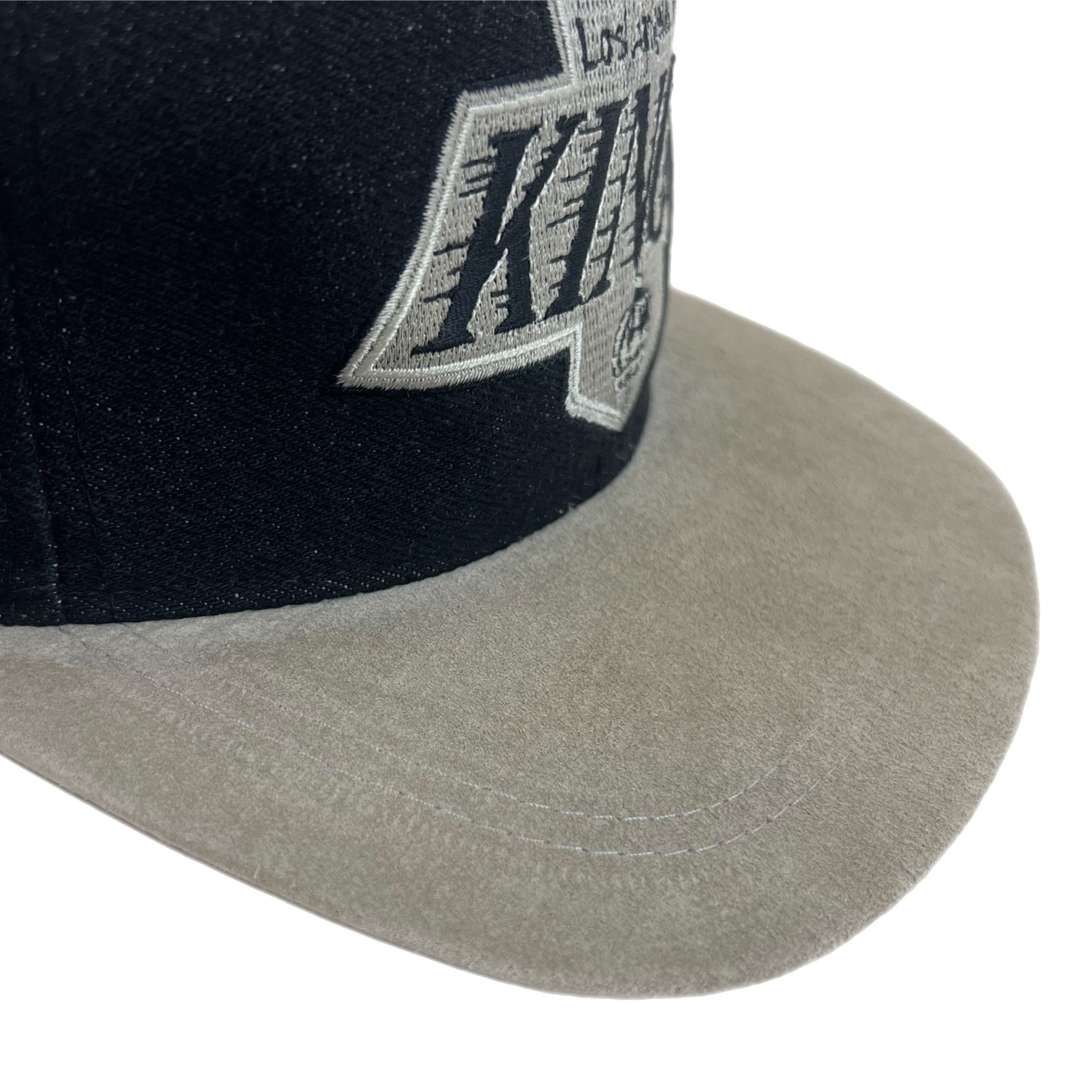 Vintage LA Kings Suede Brim Hat Black/Grey