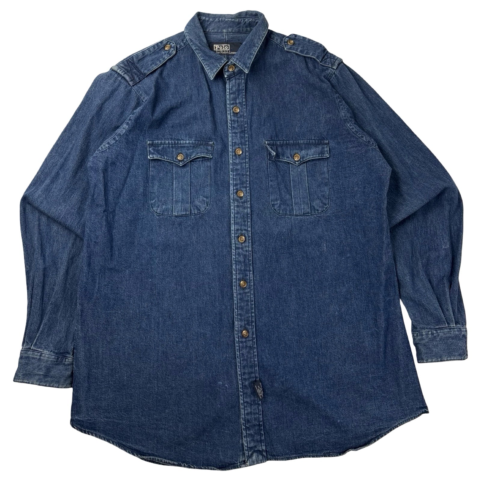 Vintage Polo Ralph Lauren Jean Button Up Dark Wash