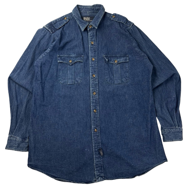 Vintage Polo Ralph Lauren Jean Button Up Dark Wash