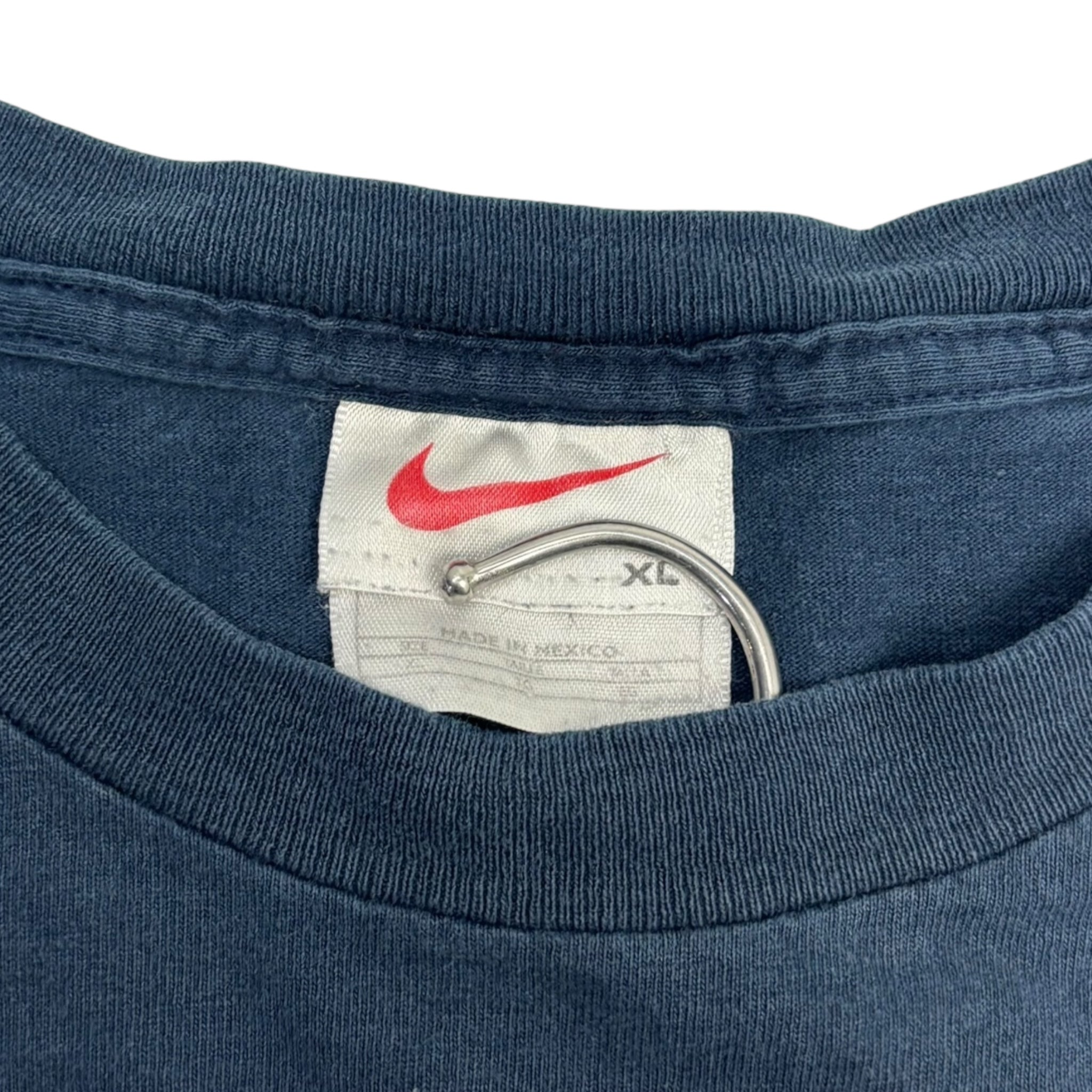 Vintage Y2K Nike Spellout T-Shirt Navy