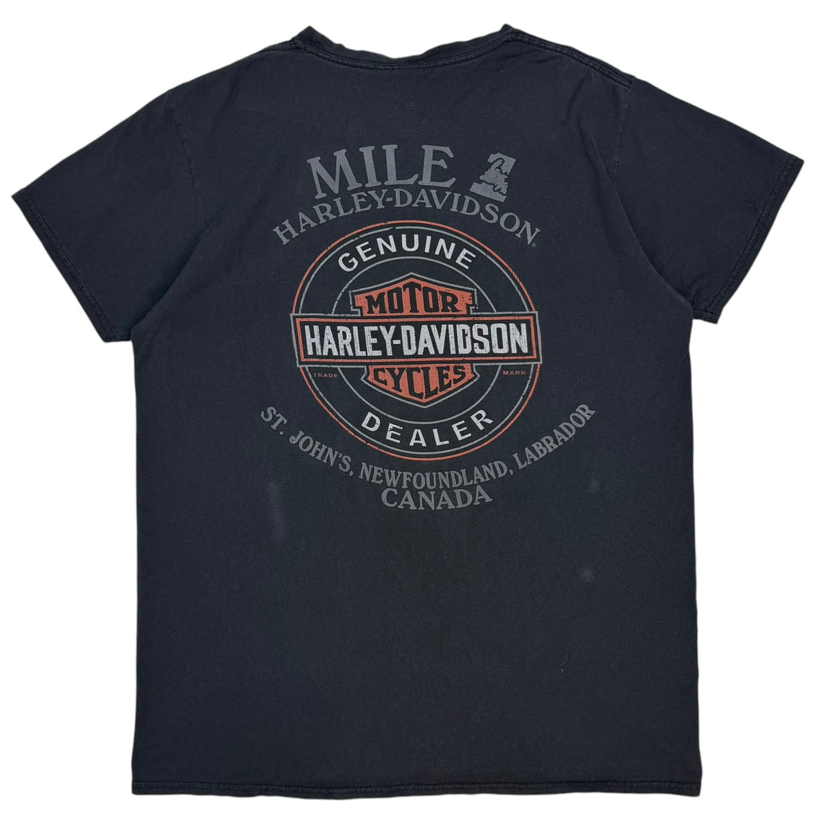 Harley Davidson Flame Logo Tee Black