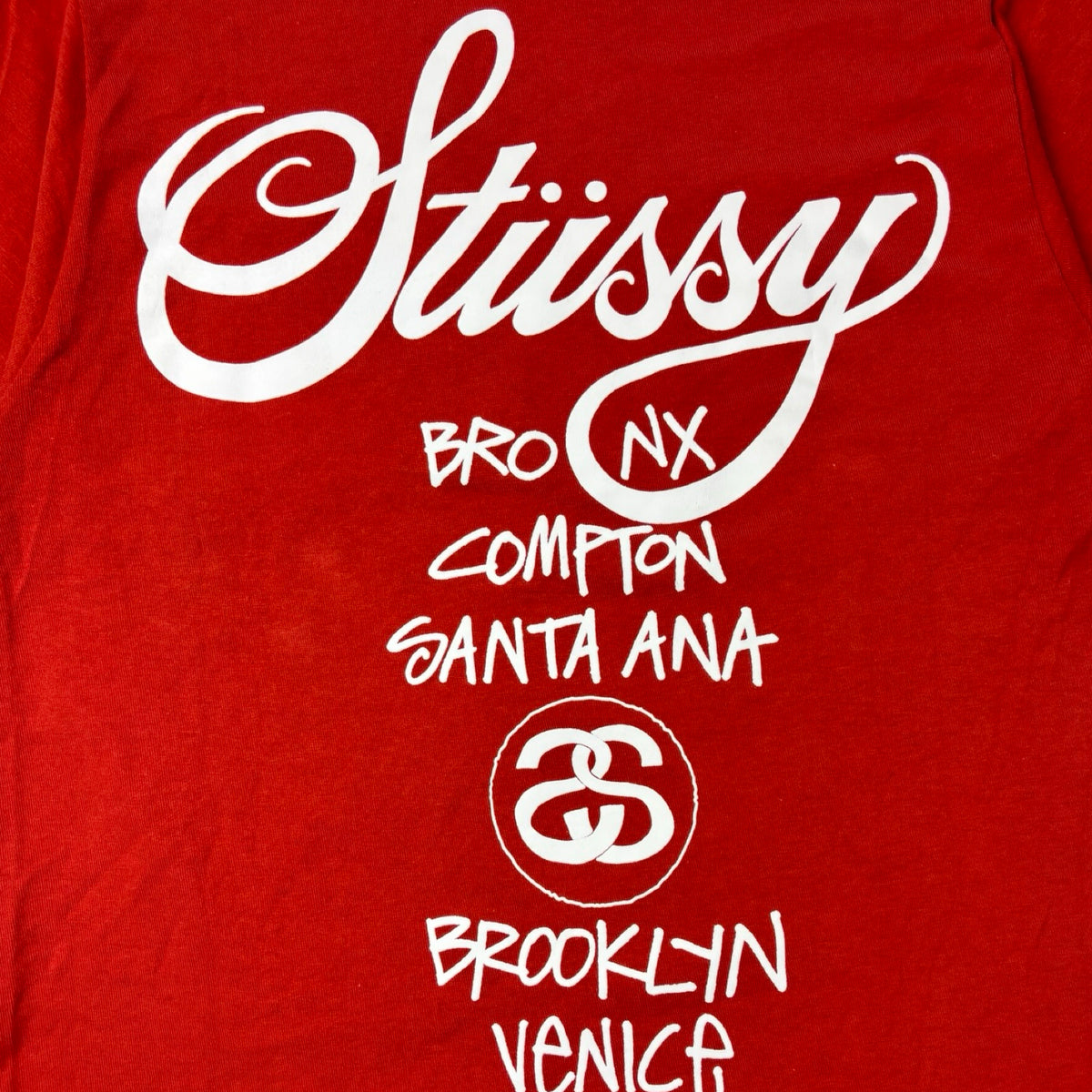 Stussy World Tour T-Shirt Rusted Red