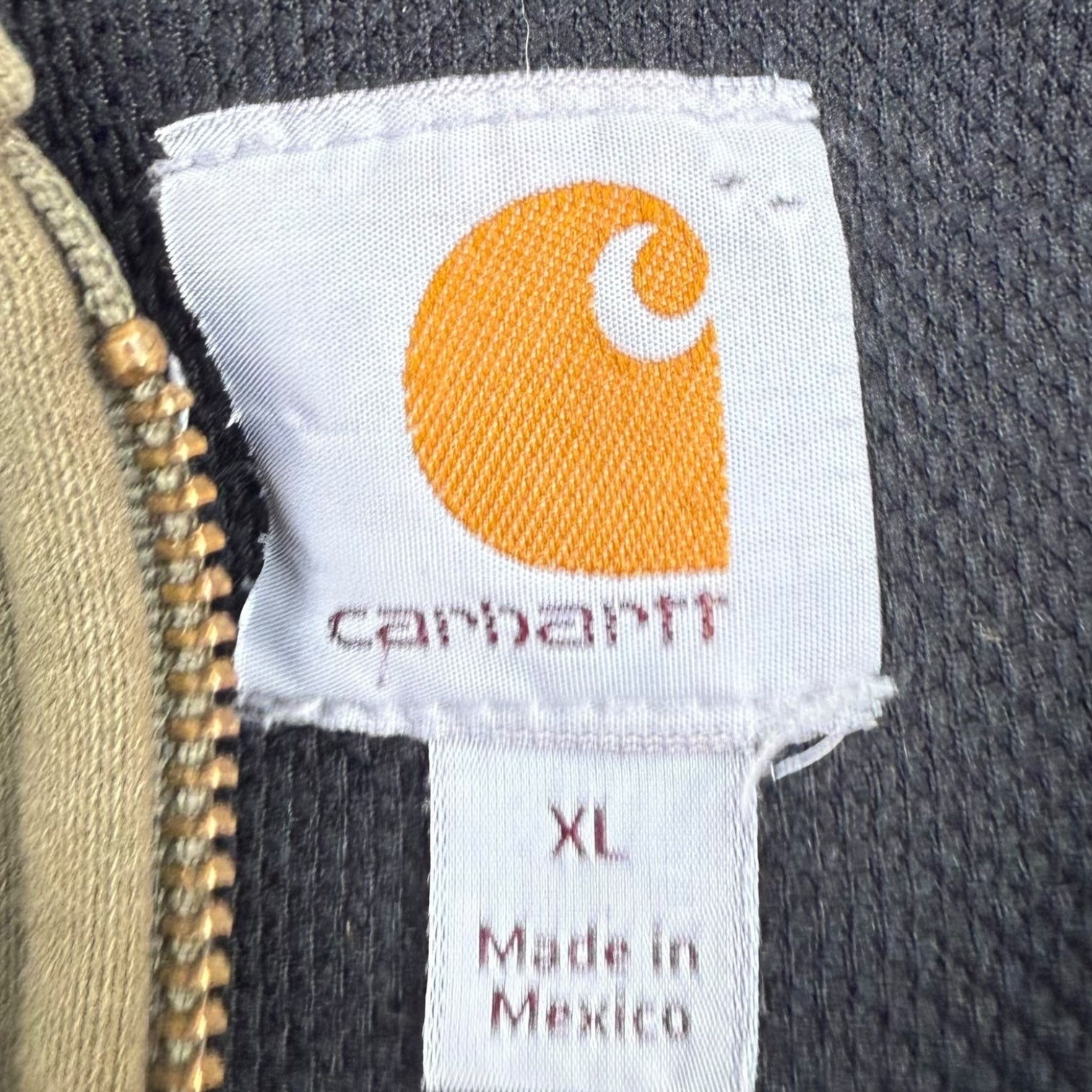 Vintage Carhartt Zip Up Hoodie Green