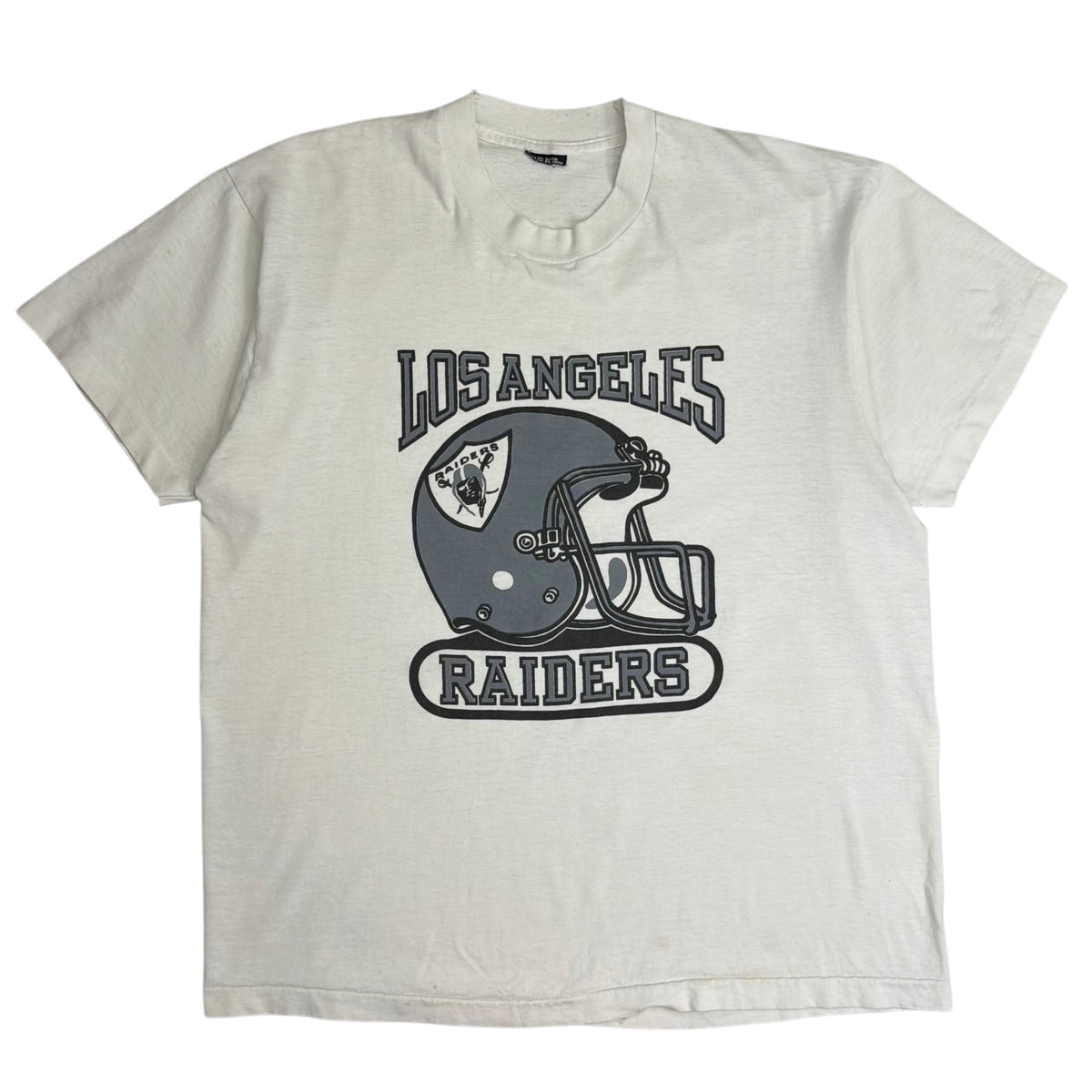 Vintage Los Angeles Raiders Helmet Tee White