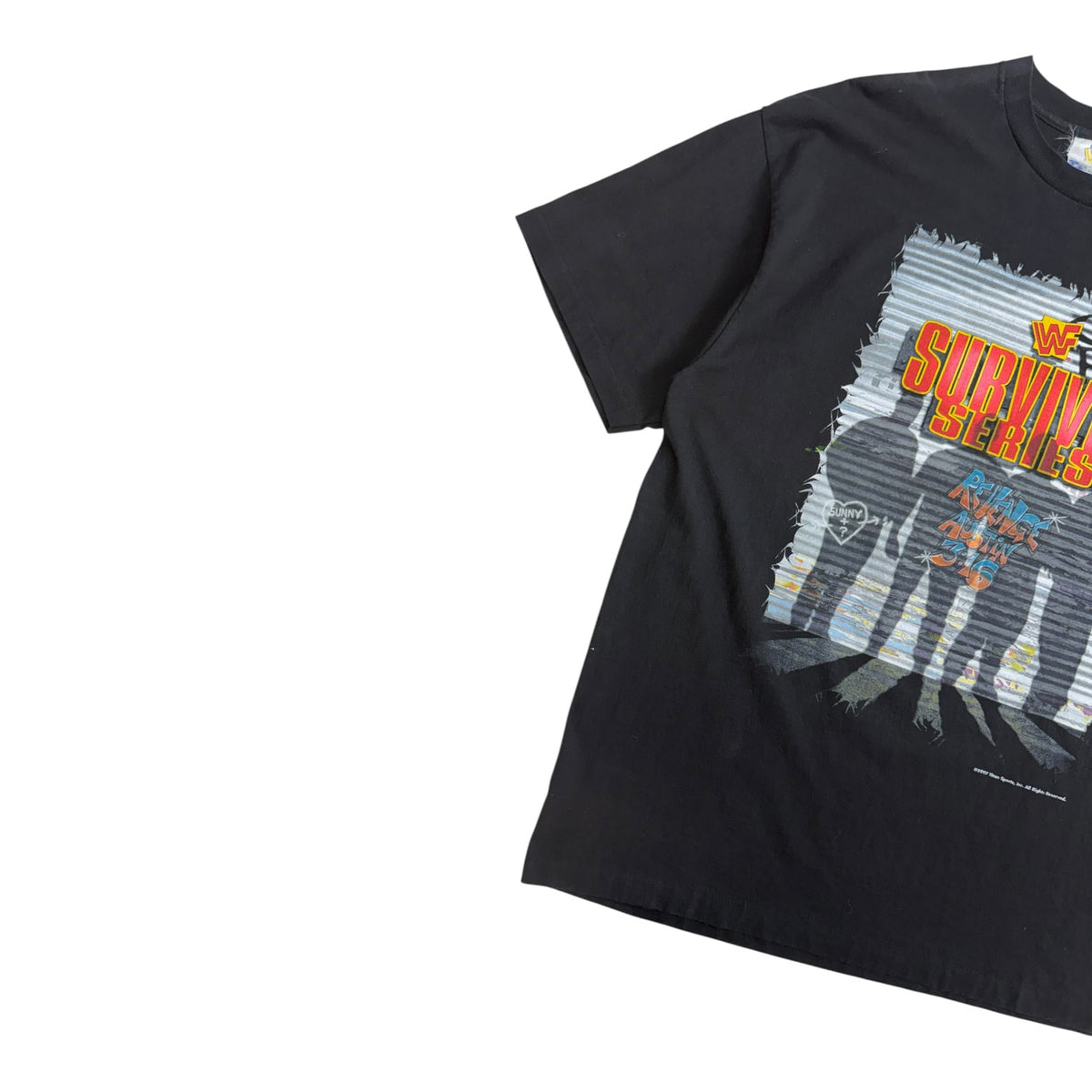 Vintage 1997 WWF Survivor Series T-Shirt Black