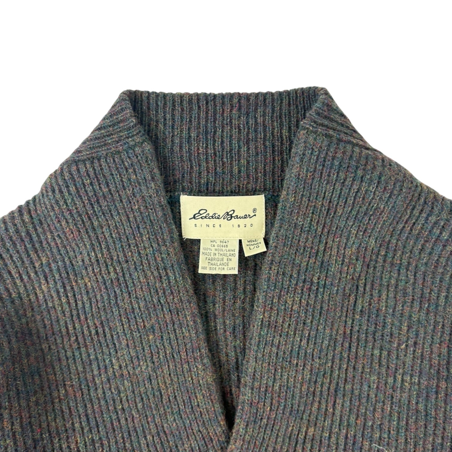 Vintage Eddie Bauer Knit Cardigan Grey