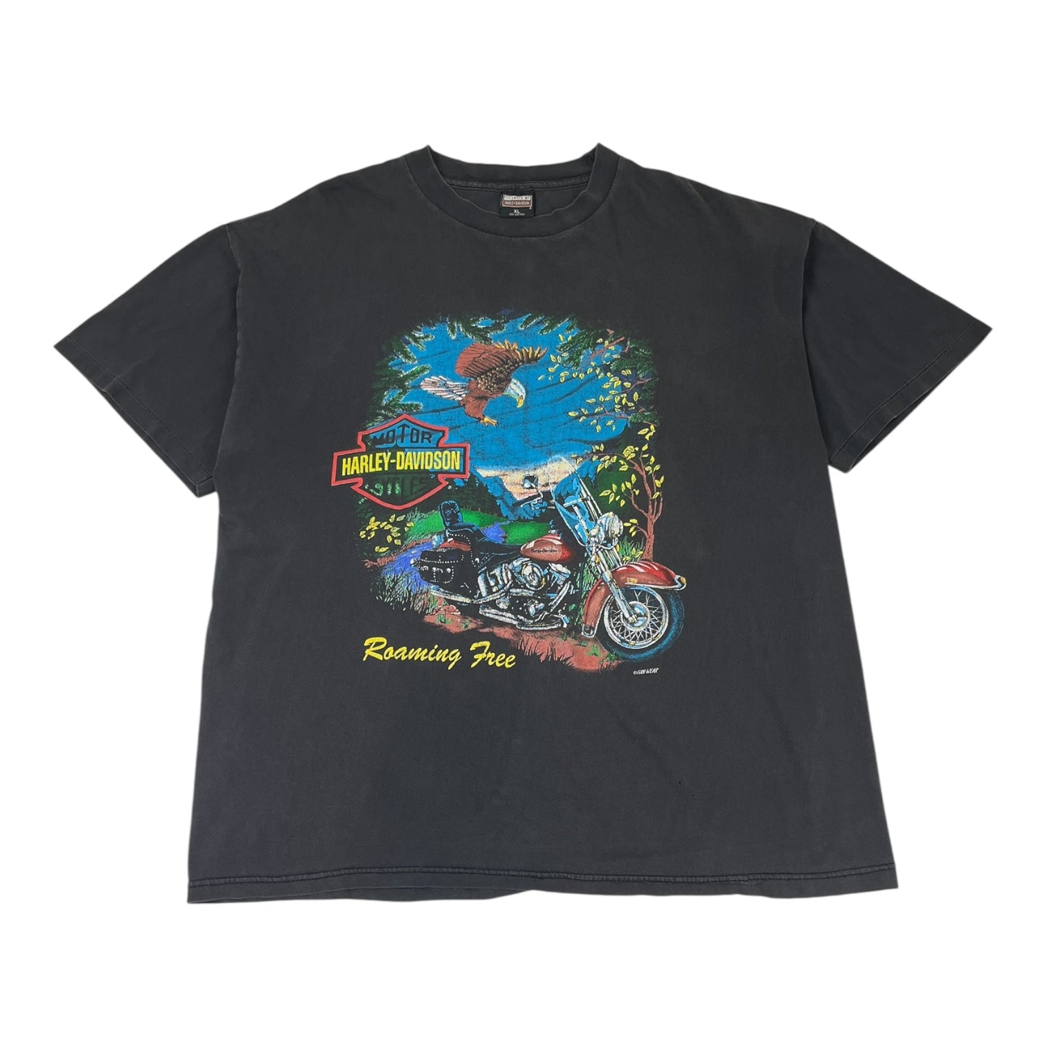 Vintage Harley-Davidson “Roaming Free” T-Shirt Black