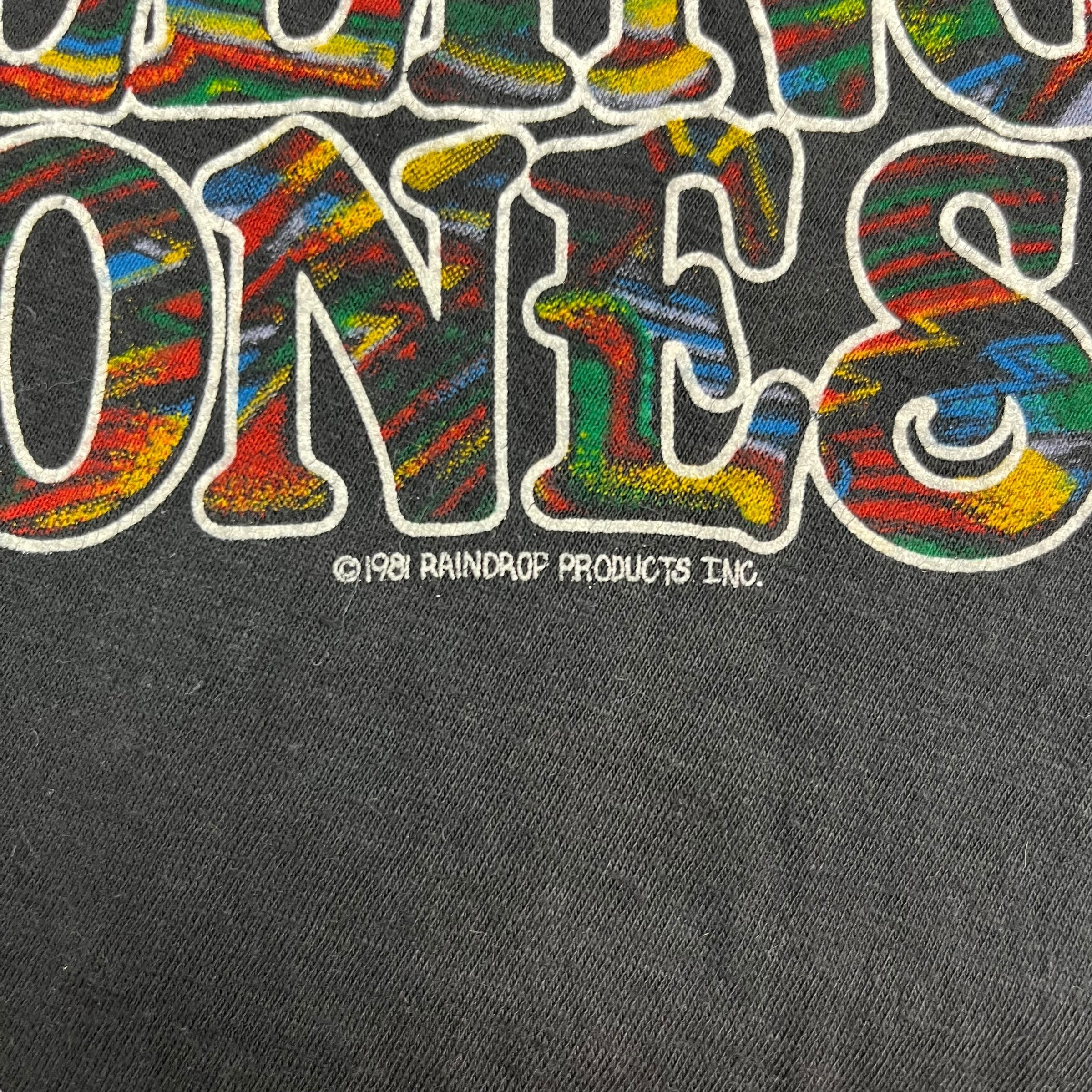 1981 The Rolling Stones Tattoo You Tee Faded Black