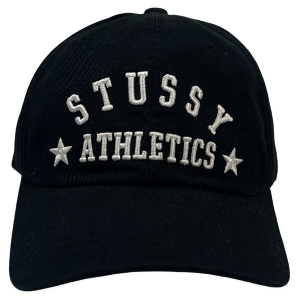Stussy Low Profile Athletics Strapback Hat Black