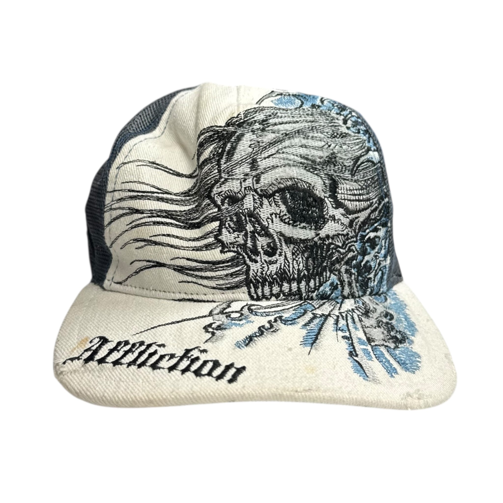 Vintage Y2K Affliction Skull Surf Hat