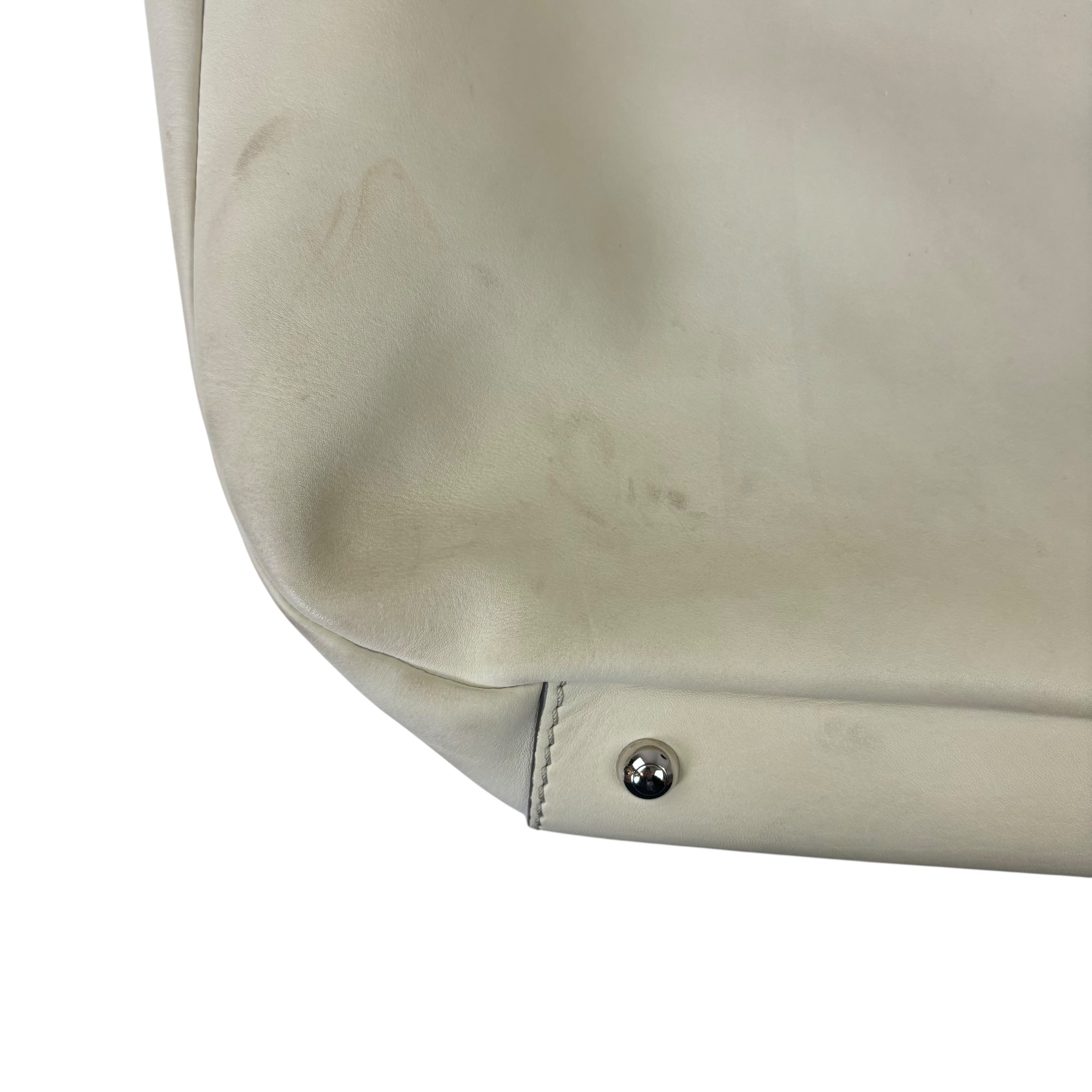 Tod’s Leather Shopping Tote White