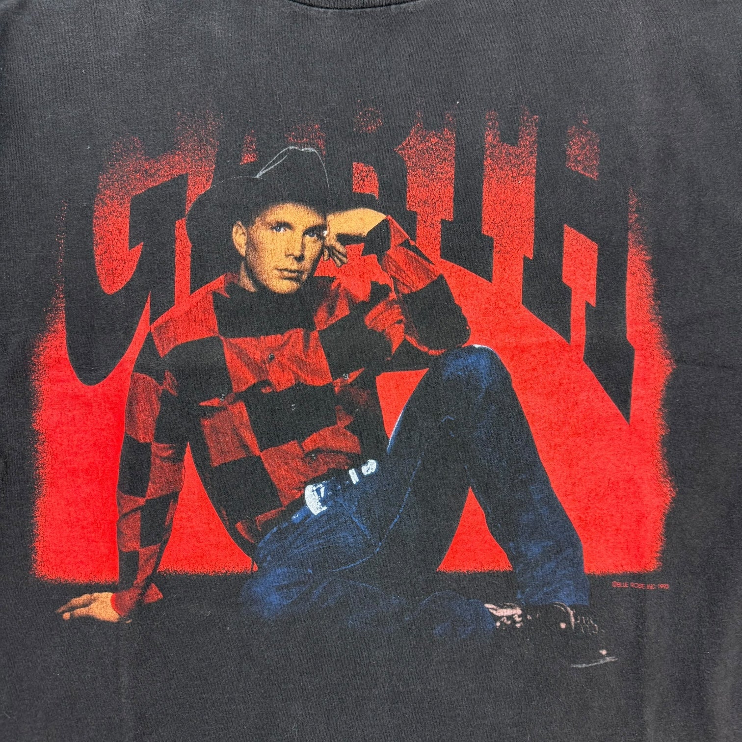 1993 Garth Brooks On Tour Tee Black