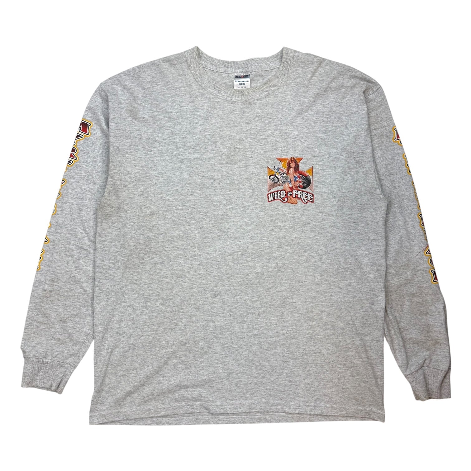 Vintage Myrtle Beach Bike Week L/S Tee Grey