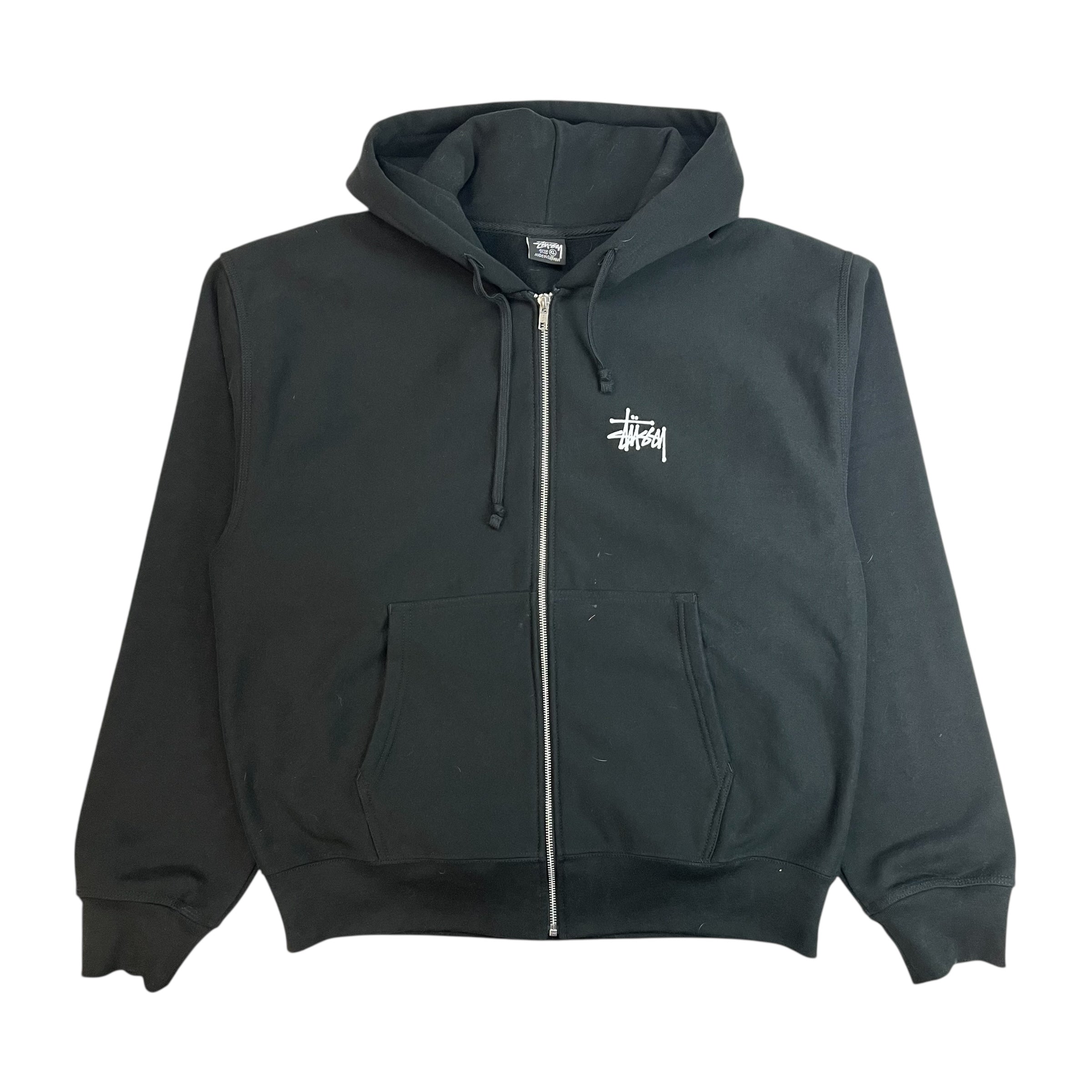 Stussy Stock Logo Hoodie Black