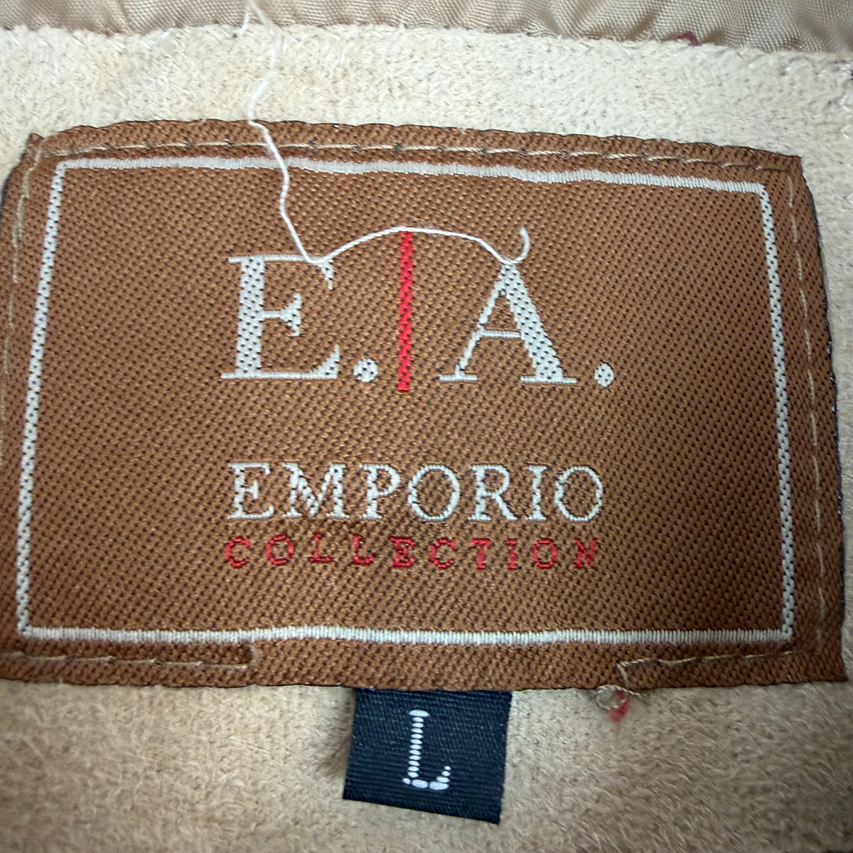 Vintage E.A. Emporio Collection Suede Jacket Tan