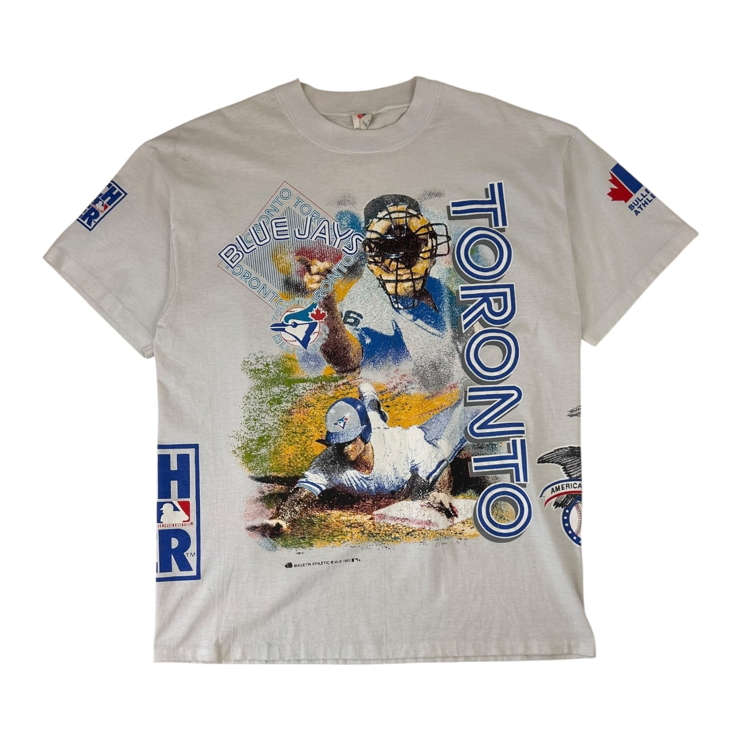 Vintage Toronto Blue Jays AOP T-Shirt White